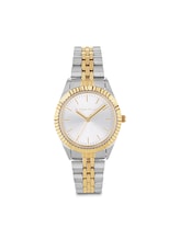 Ausgewählt, Armbanduhr aus Edelstahl gold/silber mit 31mm von Tom Tailor, silber