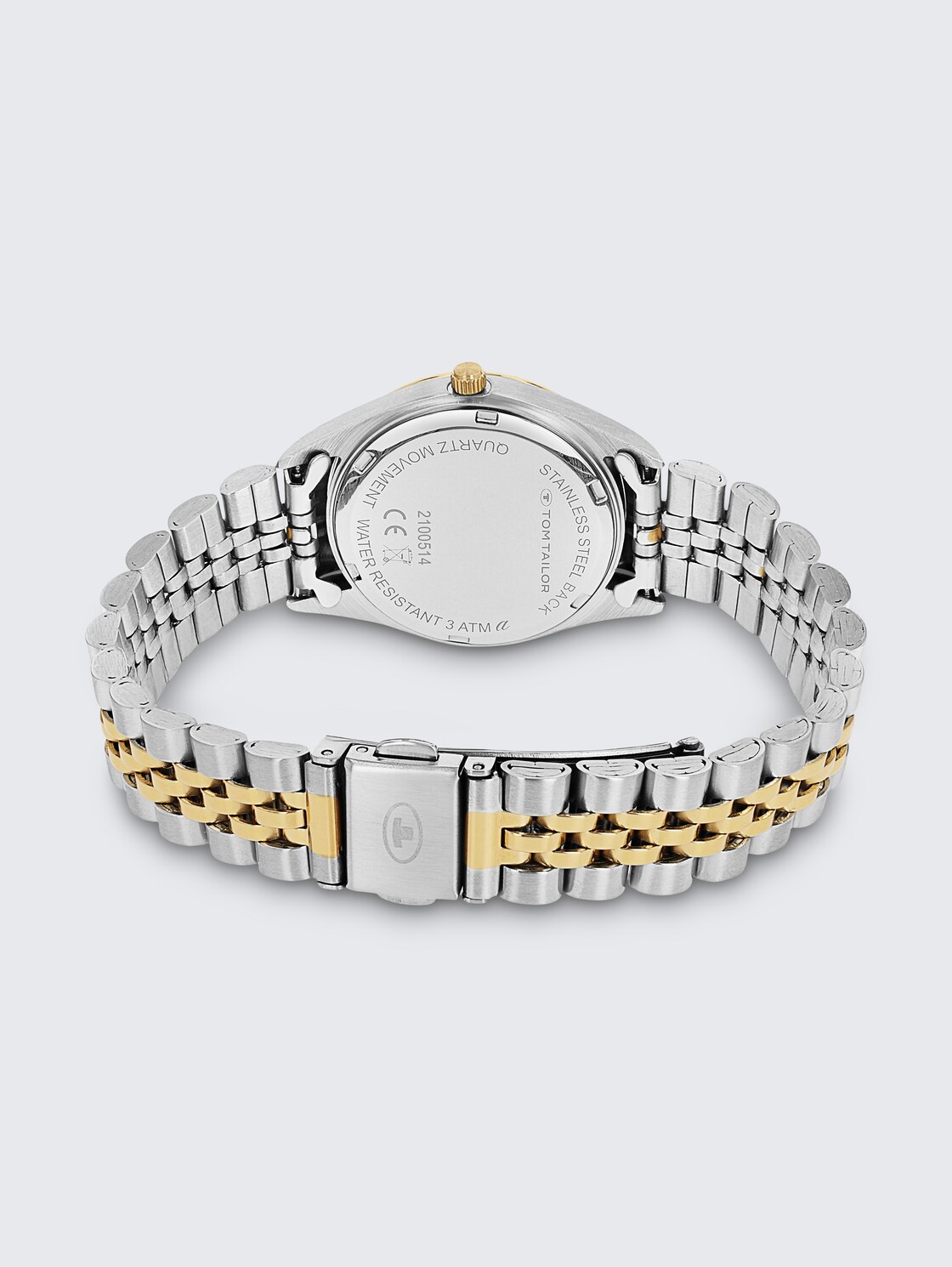 Armbanduhr aus Edelstahl gold/silber mit 31mm - multi-color