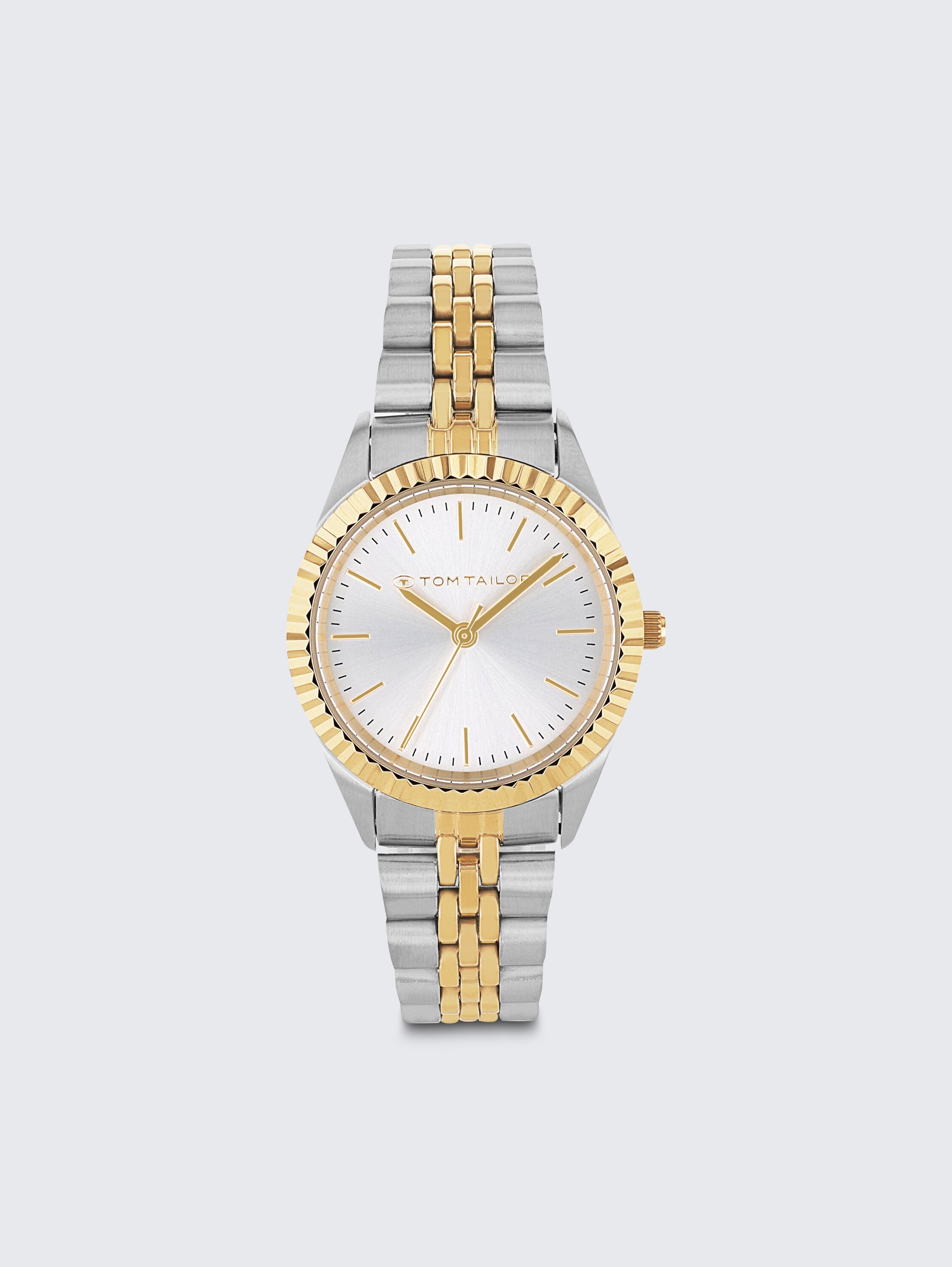 Gold/silver stainless steel wristwatch with 31 mm - multicolor_1 - 