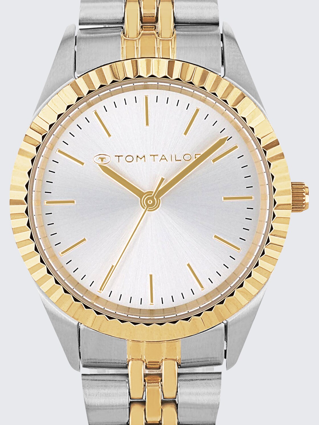 Armbanduhr aus Edelstahl gold/silber mit 31mm - multi-color