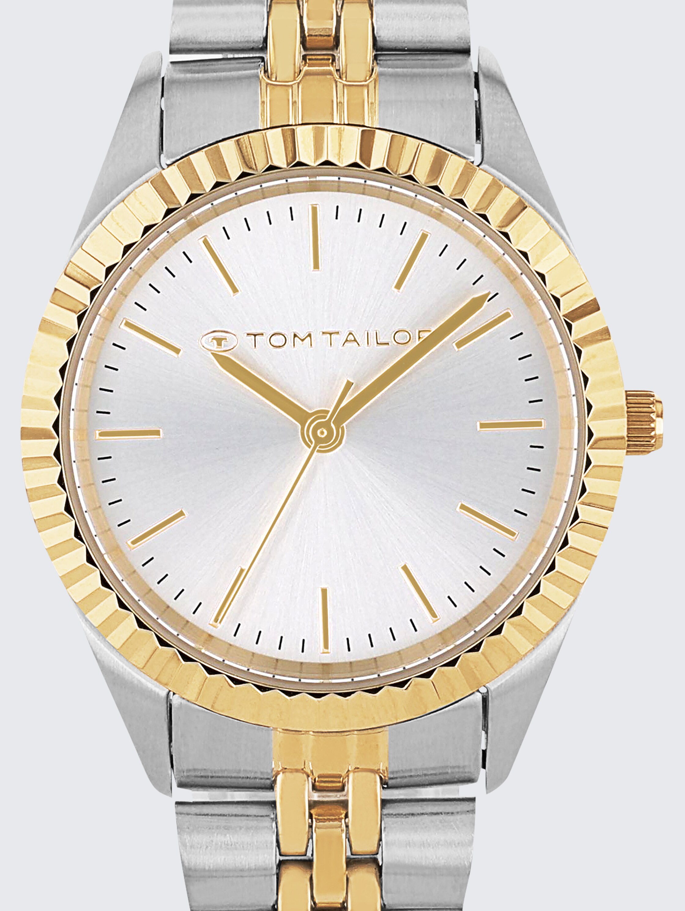 Gold/silver stainless steel wristwatch with 31 mm - multicolor_1 - 