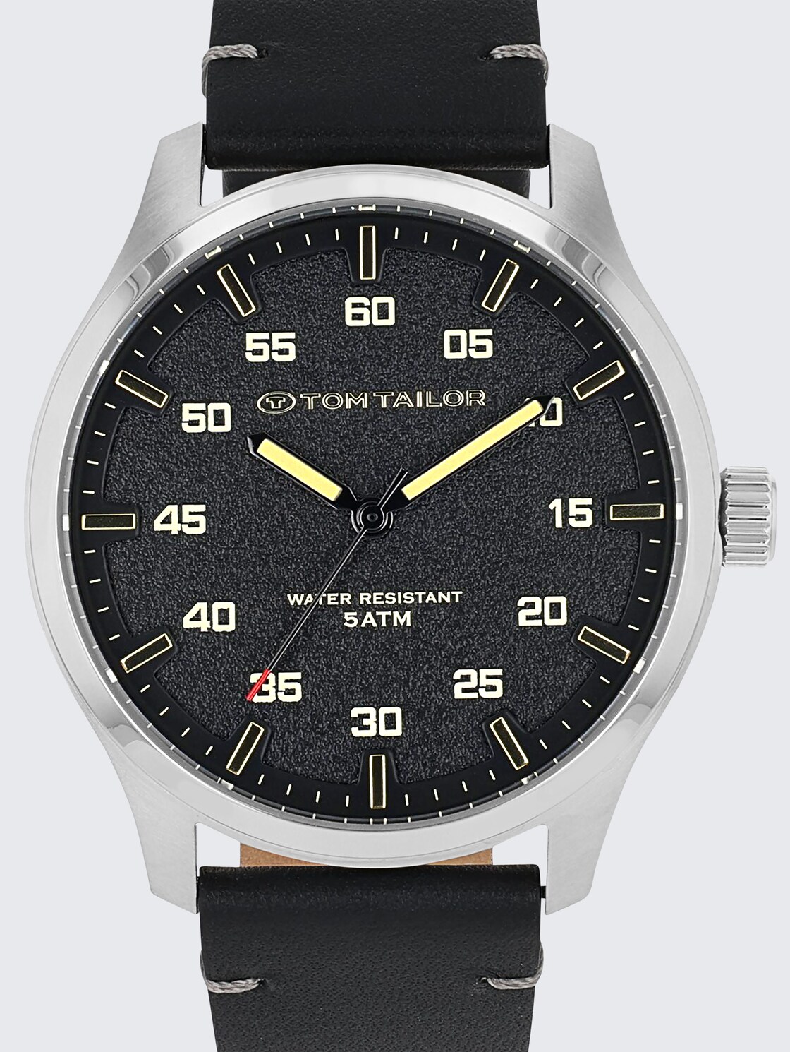 Armbanduhr silber - Ziffernblatt schwarz mit 40mm - silver