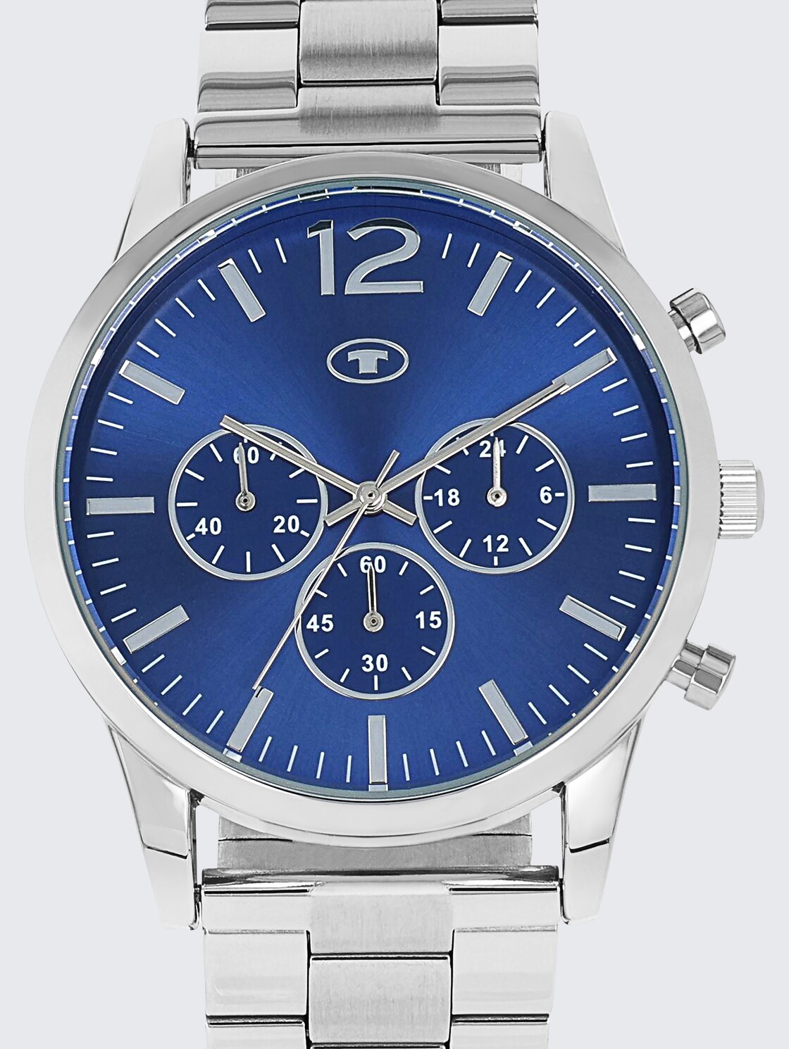 Armbanduhr aus Edelstahl silber mit 42mm - silver