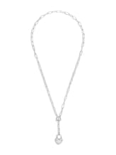 Ausgewählt, Halskette mit Herz Anhänger aus Edelstahl silber von Tom Tailor, silber