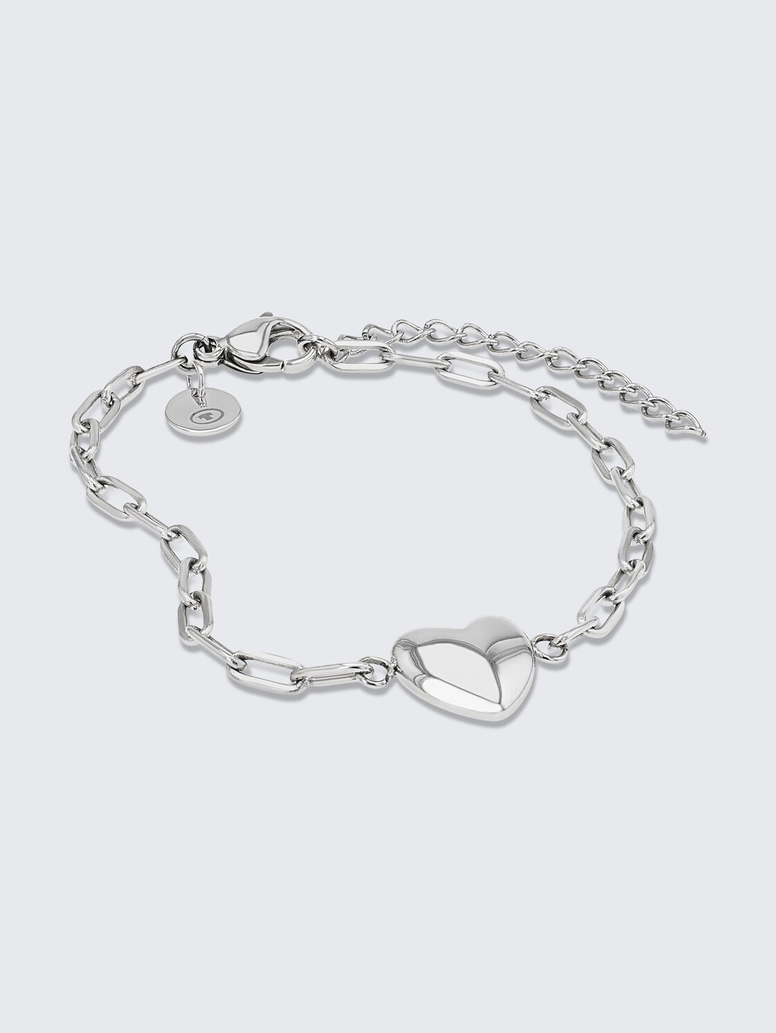 Armband Herz aus Edelstahl silber - silver