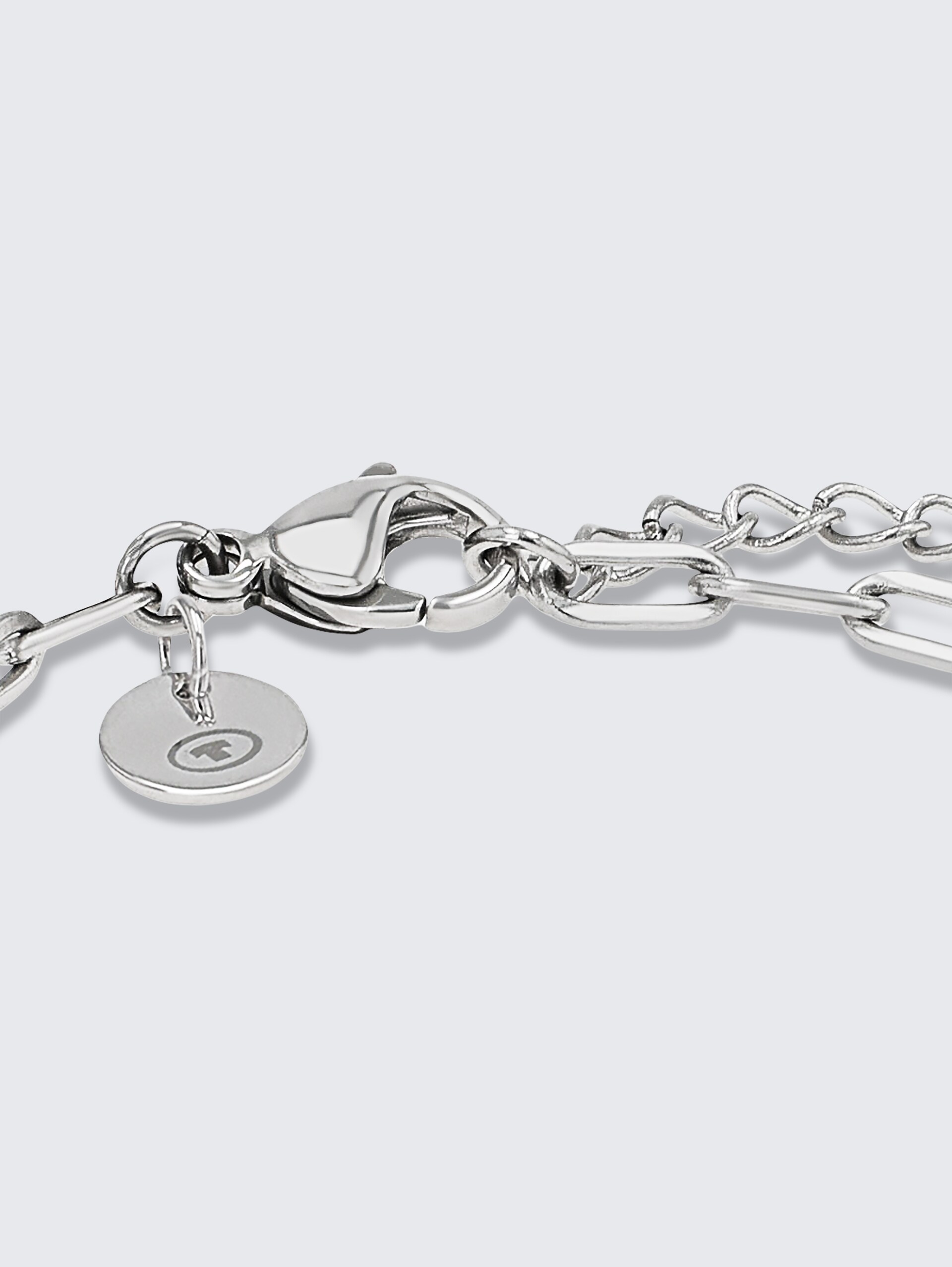 Armband Herz aus Edelstahl silber - silver