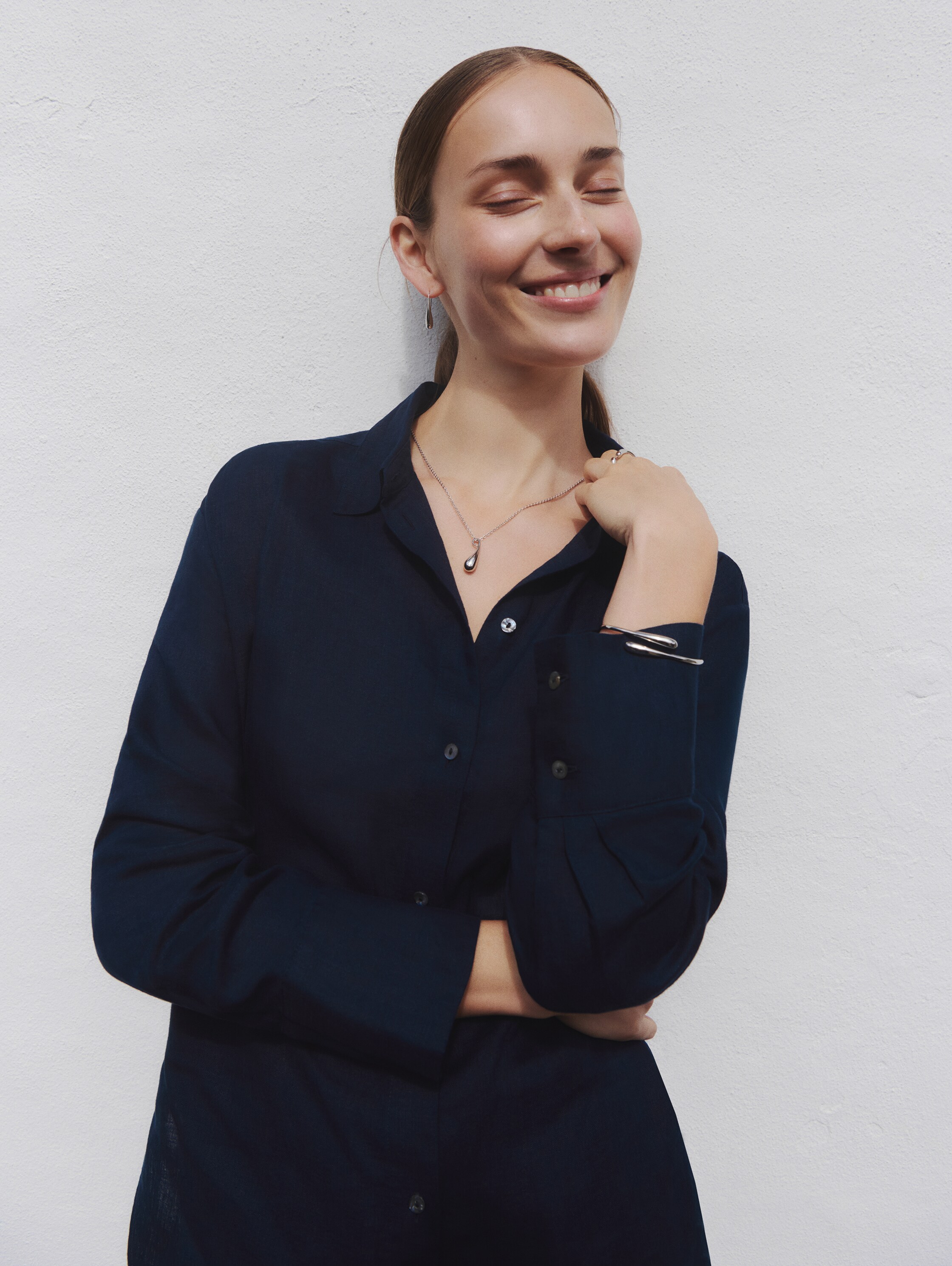 Halskette mit Anhänger aus Edelstahl silber von Women, silver