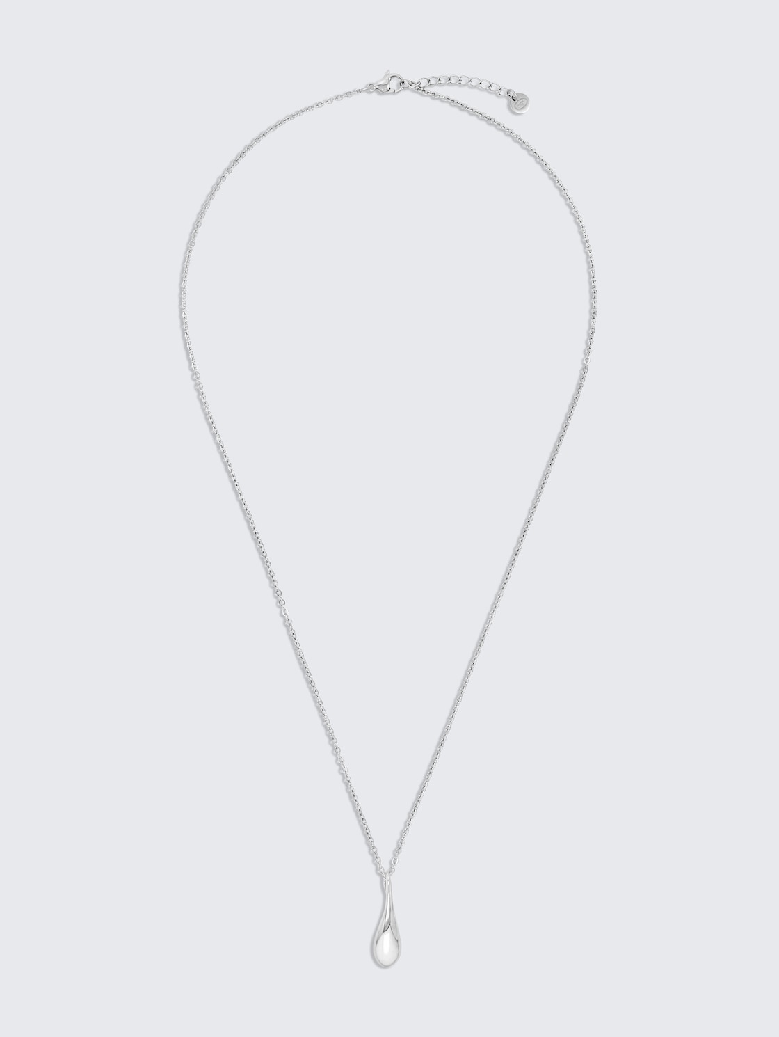 Halskette mit Anhänger aus Edelstahl silber - silver