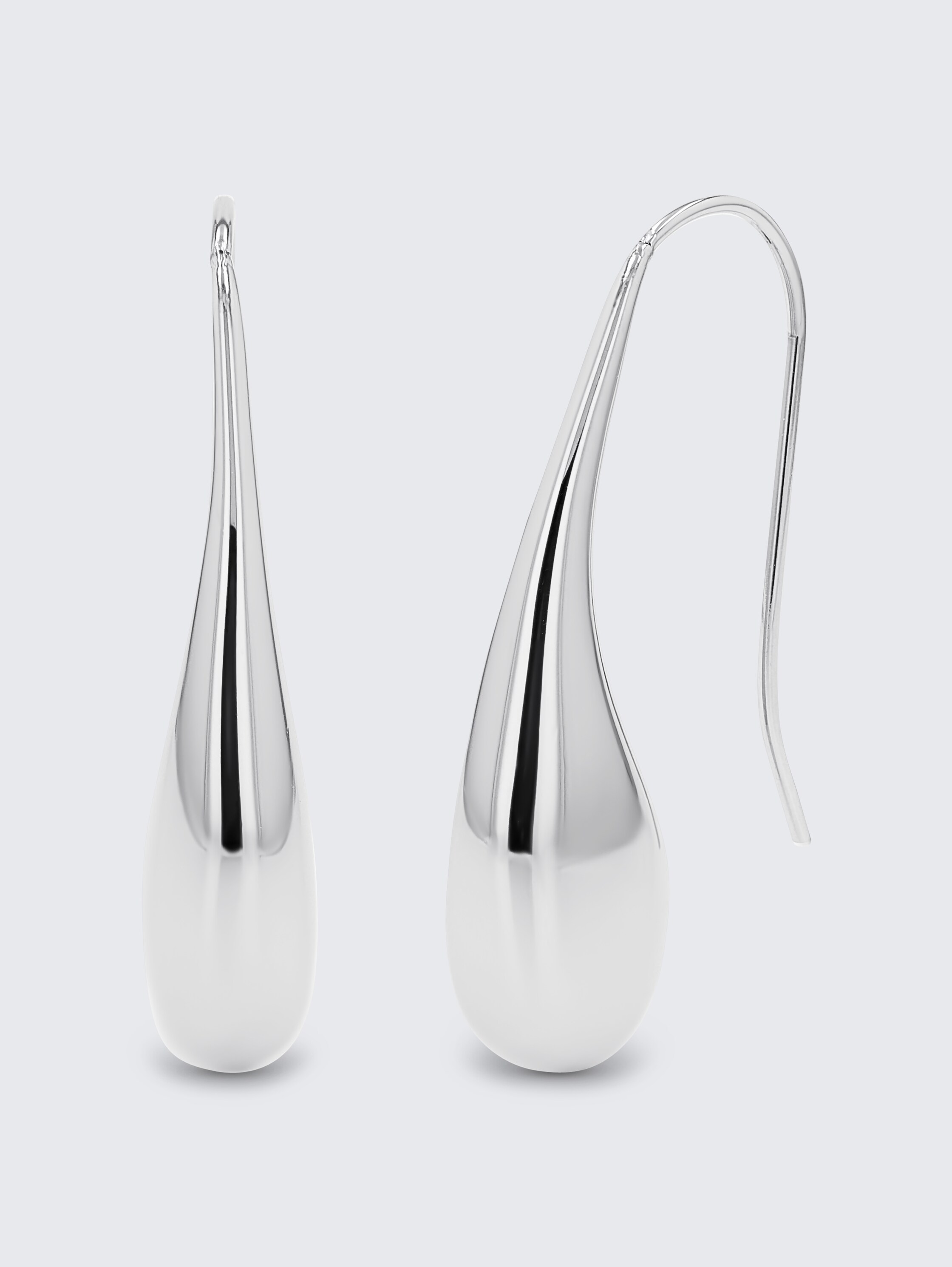 Durchziehohrhänger aus Edelstahl silber - silver - 