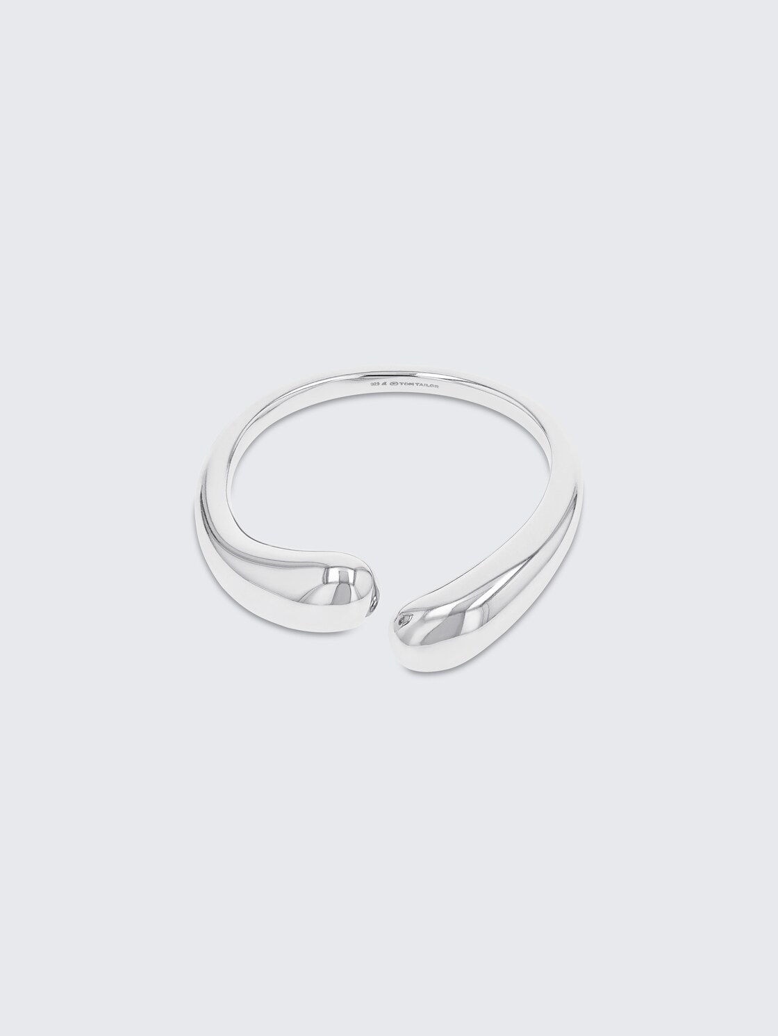 Fingerring aus Edelstahl silber - silver