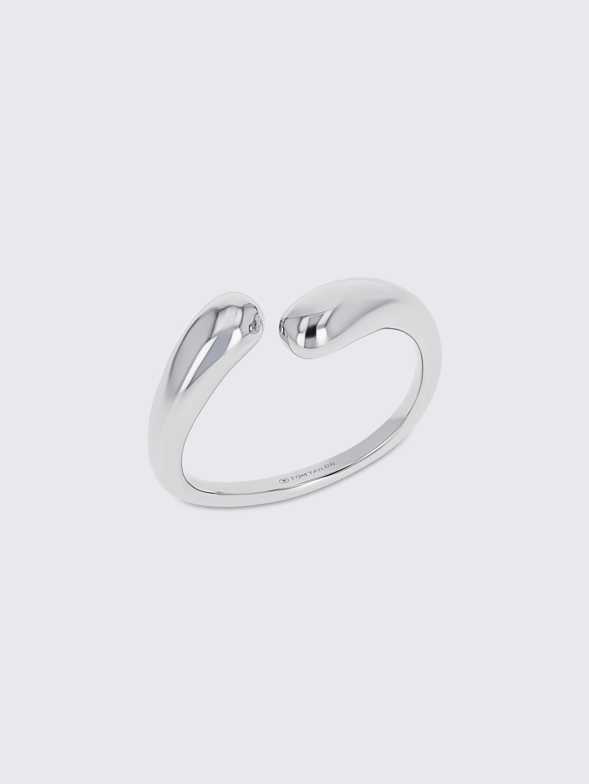 Fingerring aus Edelstahl silber - silver