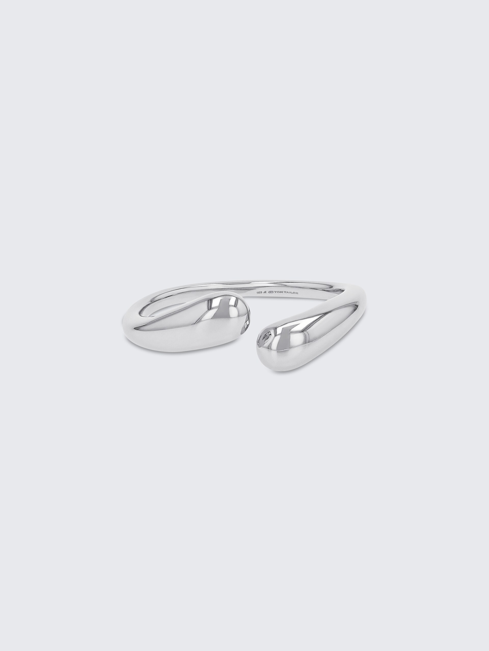 Fingerring aus Edelstahl silber - silver