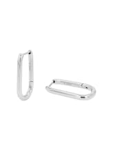 Selected, Stainless steel silver hoop earrings by Tom Tailor, silver