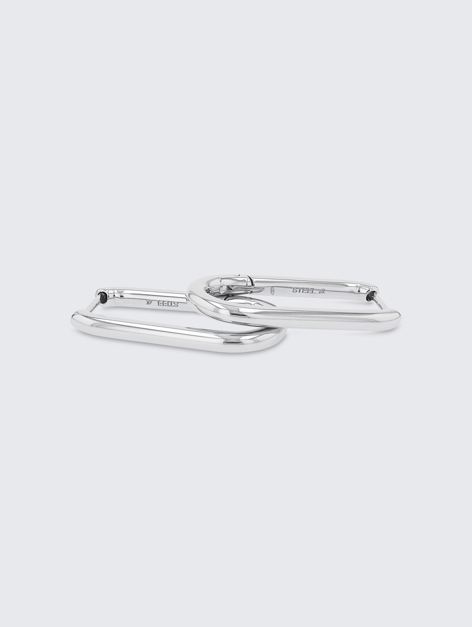 Creolen aus Edelstahl silber - silver