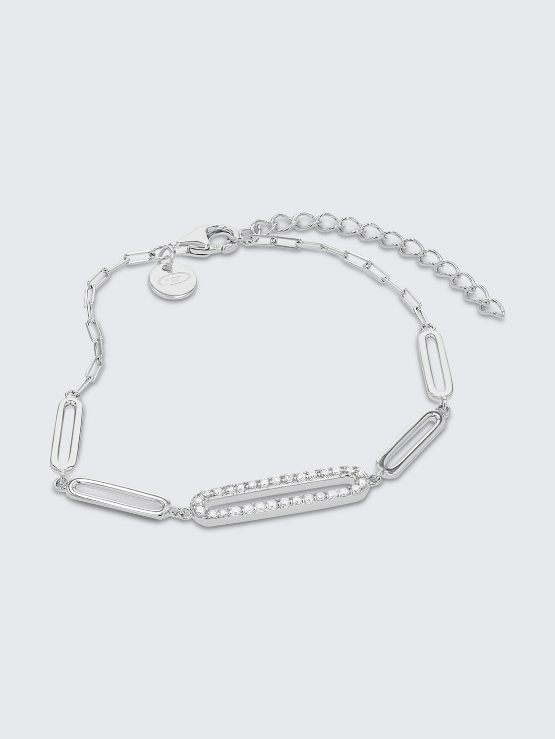 Armband Silber 925 - Stein Zirkonia weiß - silver