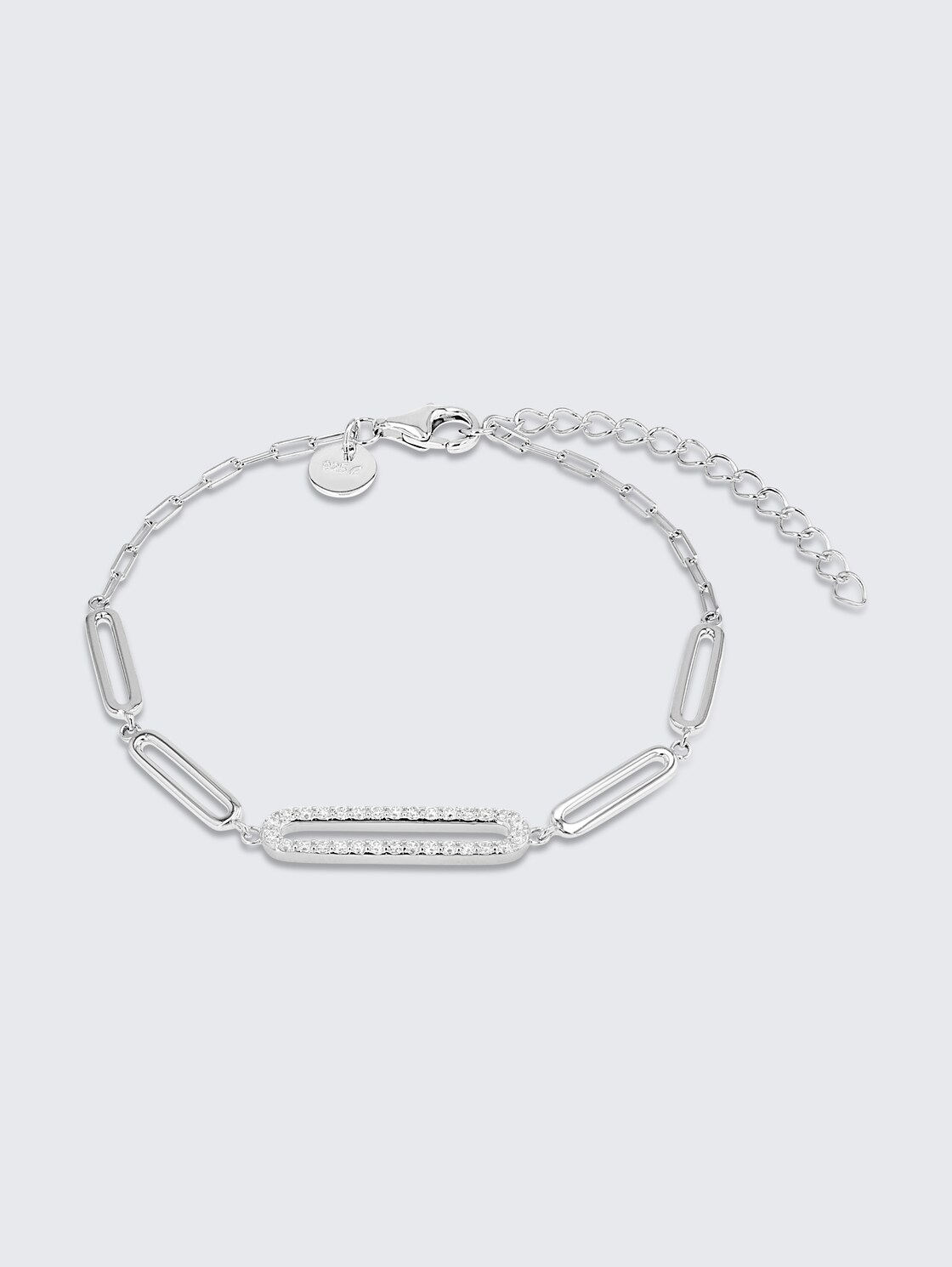 Armband Silber 925 - Stein Zirkonia weiß - silver
