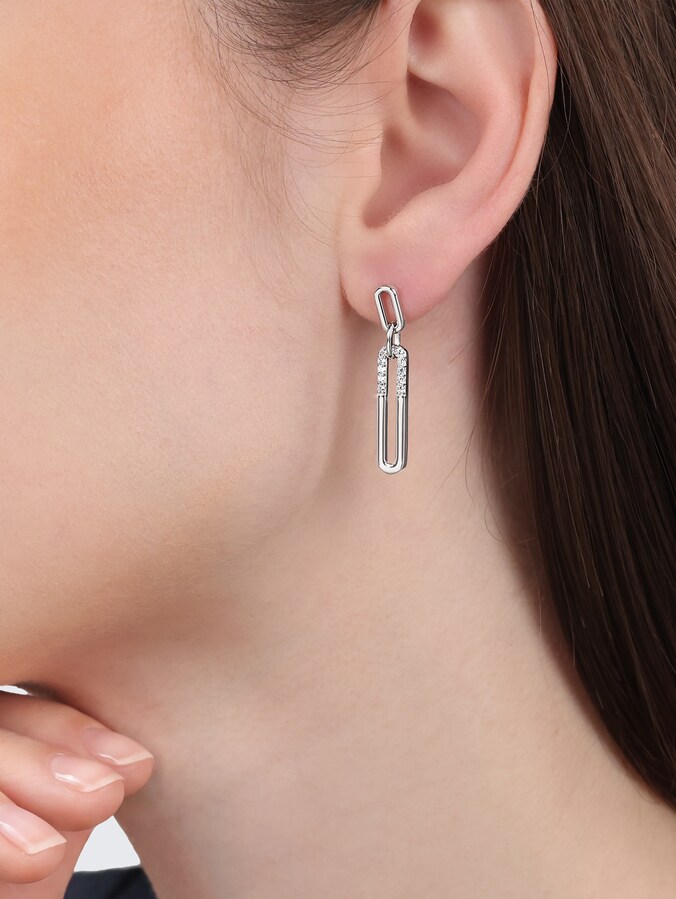 Ohrhänger Silber 925 - Stein Zirkonia weiß von Women, silver