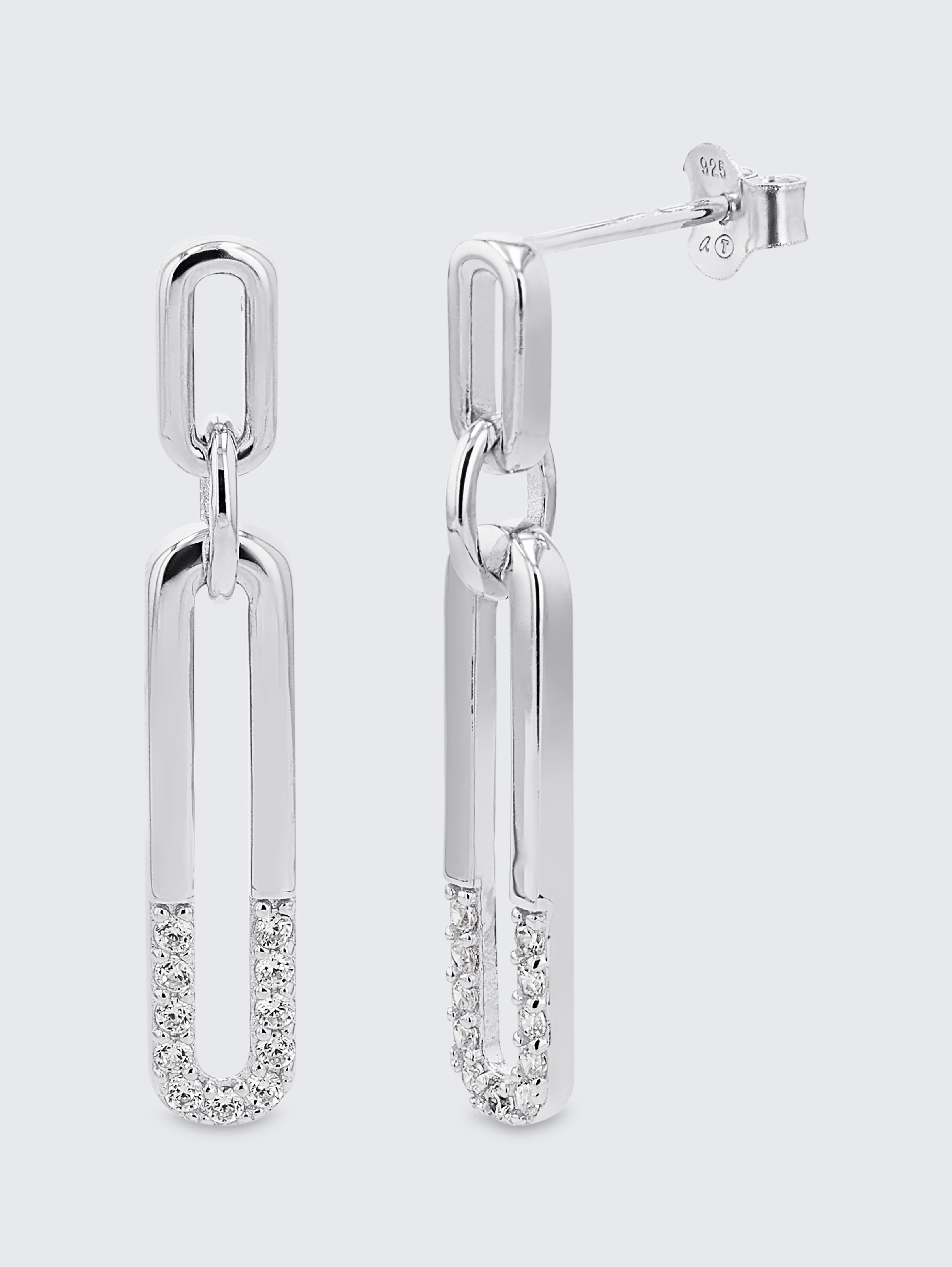 Ohrhänger Silber 925 - Stein Zirkonia weiß von Women, silver