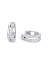 Selected, Hoop earrings, 925 silver - White zirconia stone by Tom Tailor, silver