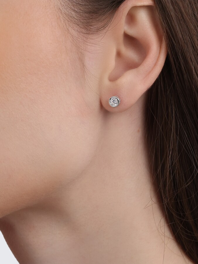 Ohrstecker Silber 925 - Stein Zirkonia weiß von Women, silver