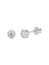 Selected, Stud earrings, 925 silver - White zirconia stone by Tom Tailor, silver