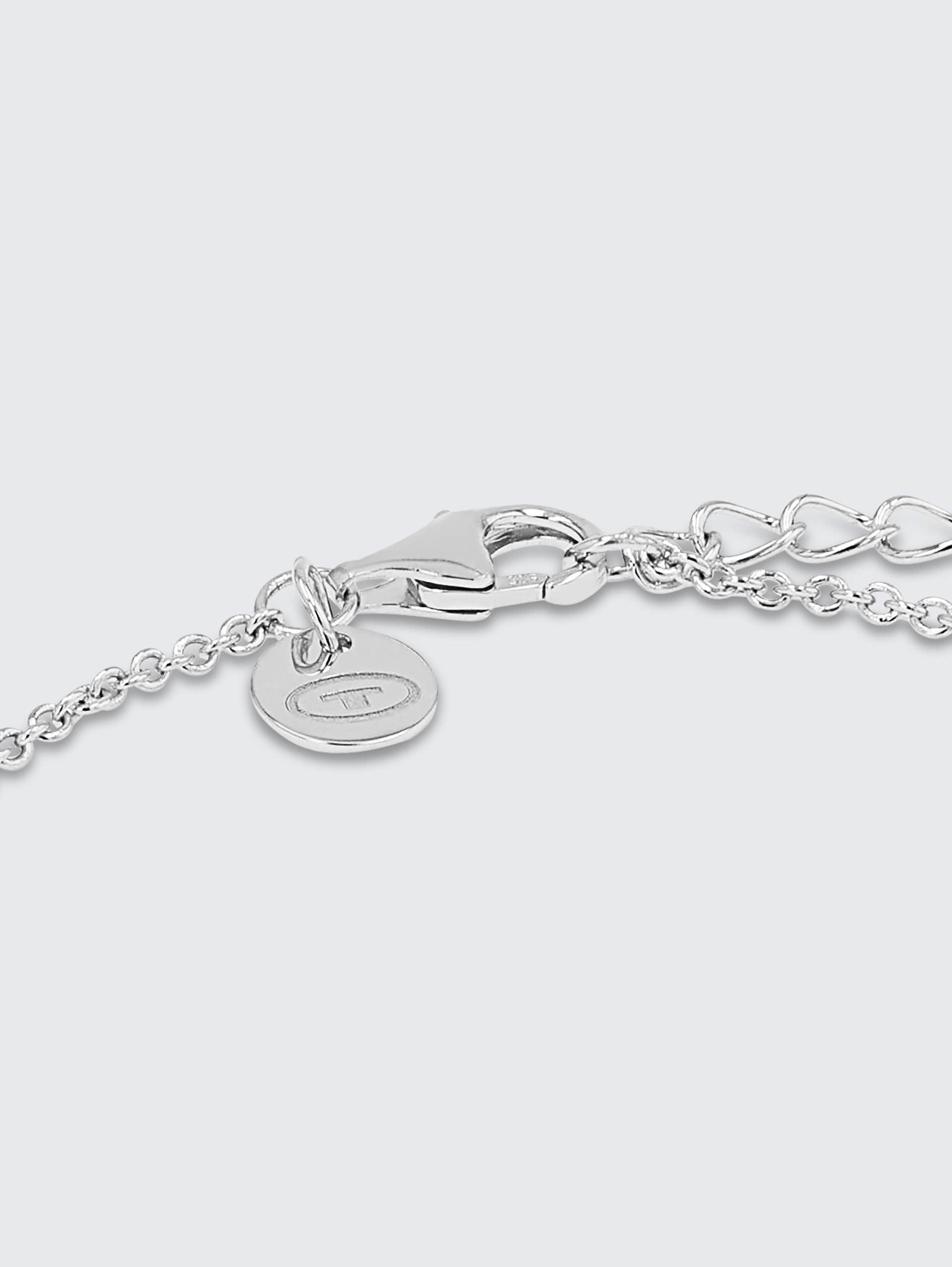 Armband Herz Silber 925 - Stein Zirkonia weiß - silver