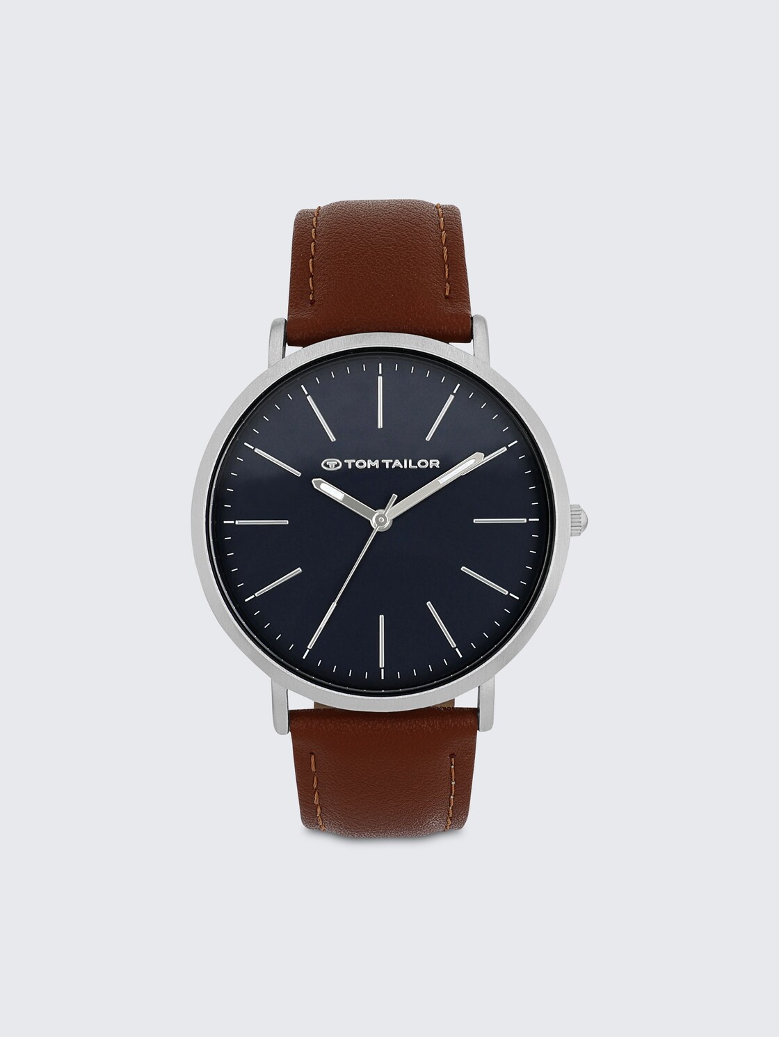 Armbanduhr silber - Ziffernblatt braun mit 40mm - silver