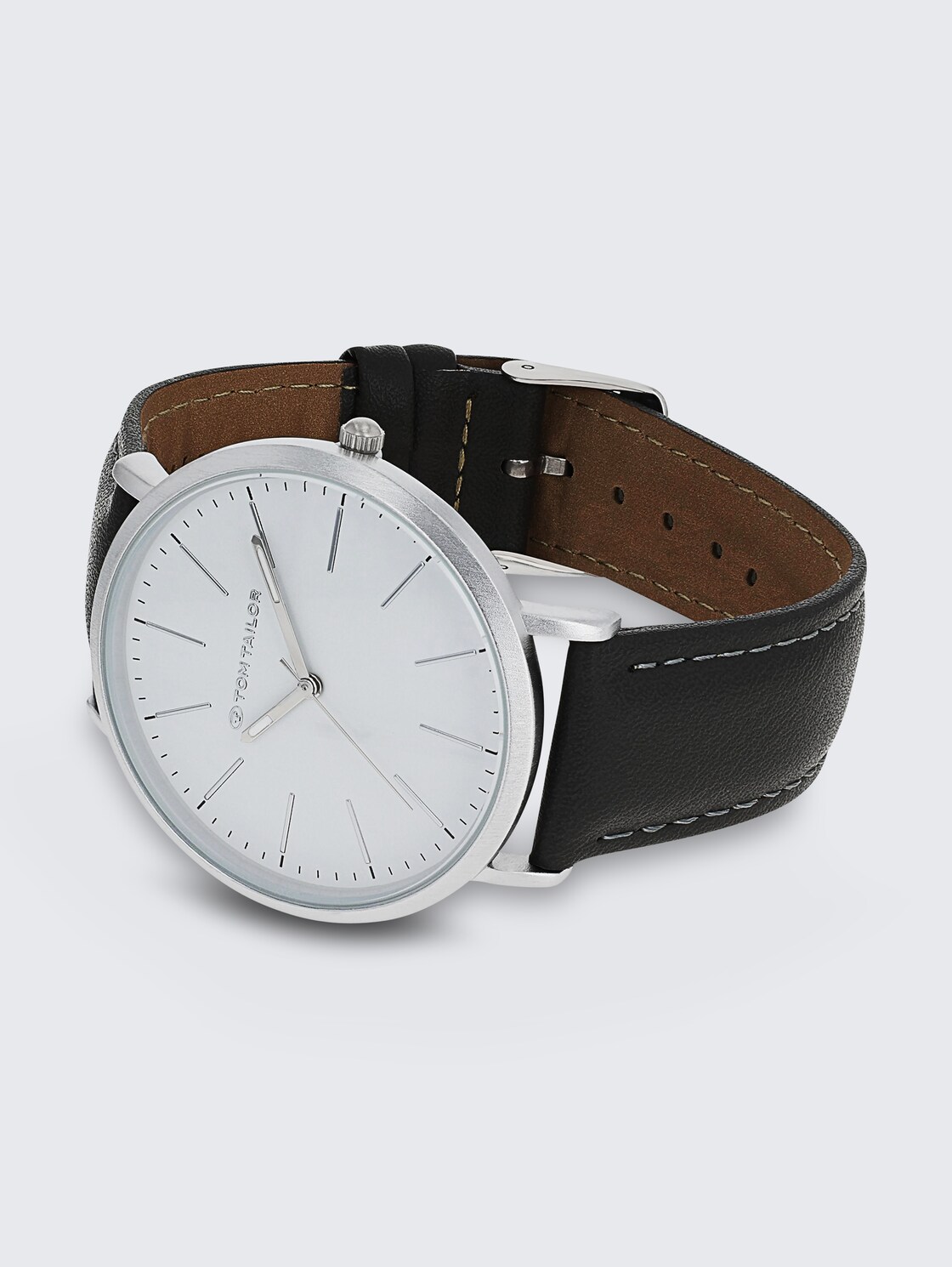 Armbanduhr silber - Ziffernblatt grau mit 40mm - silver