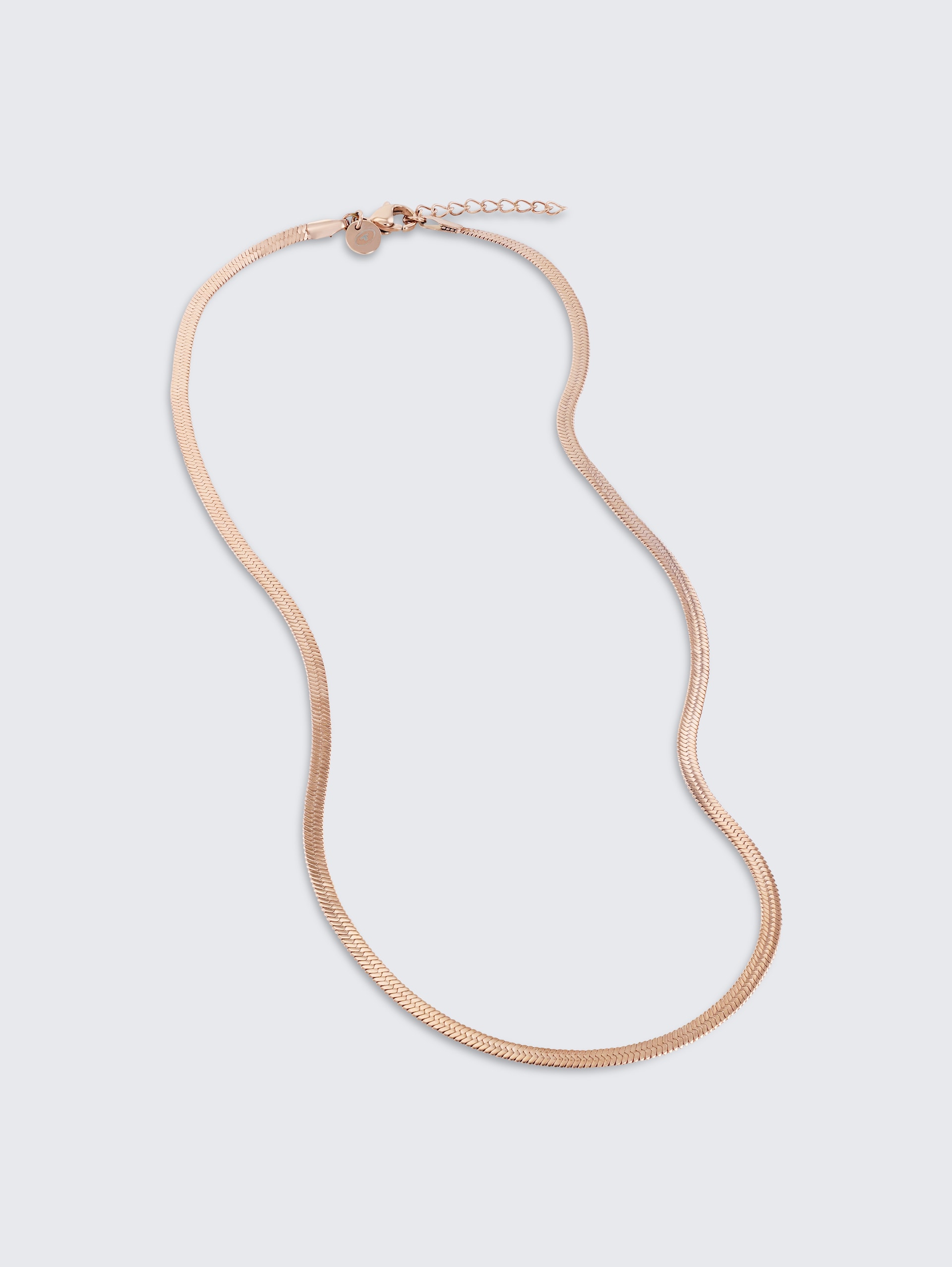 Ketting van roségoudkleurig roestvrij staal - rose gold
