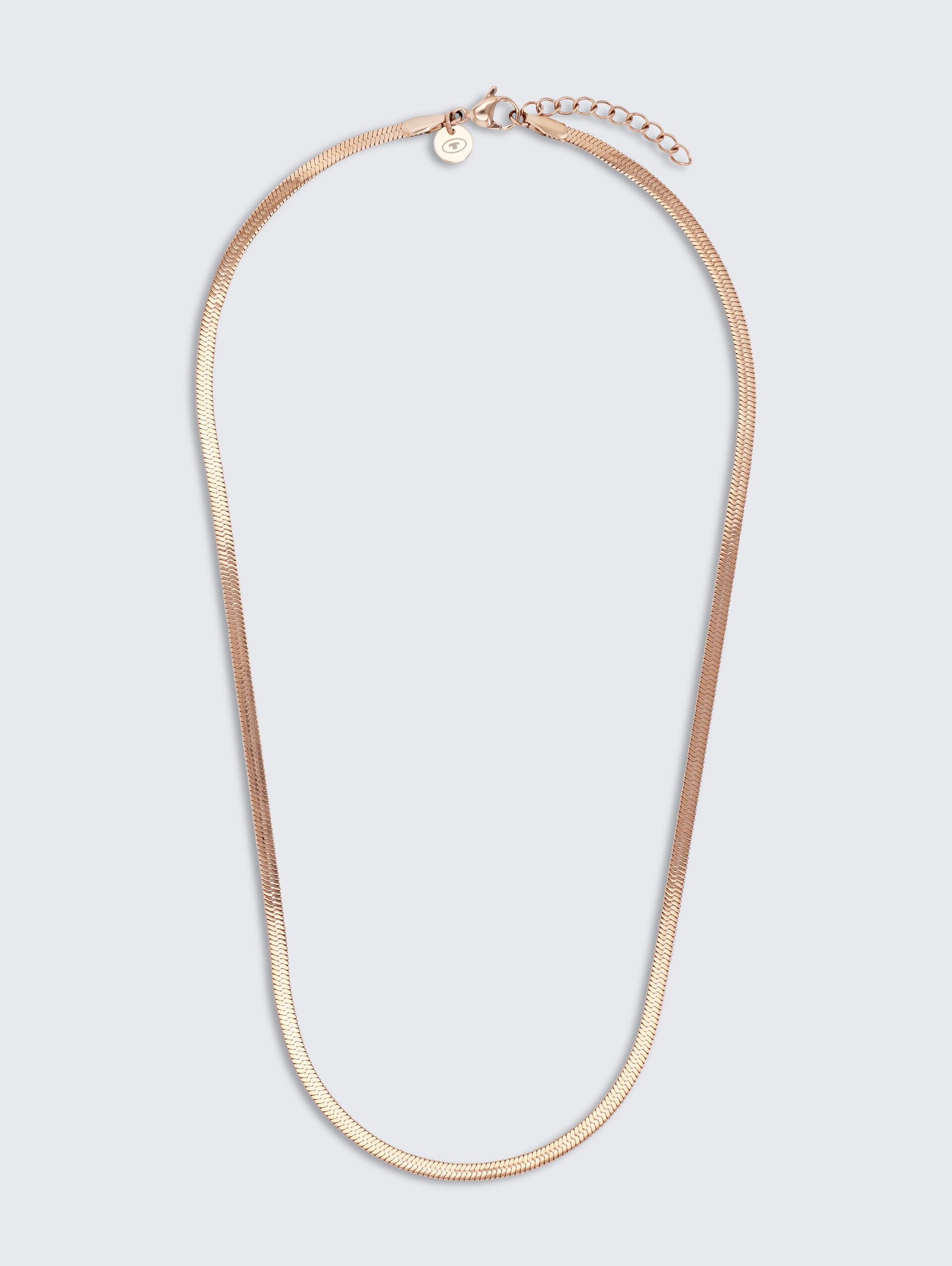 Ketting van roségoudkleurig roestvrij staal - rose gold
