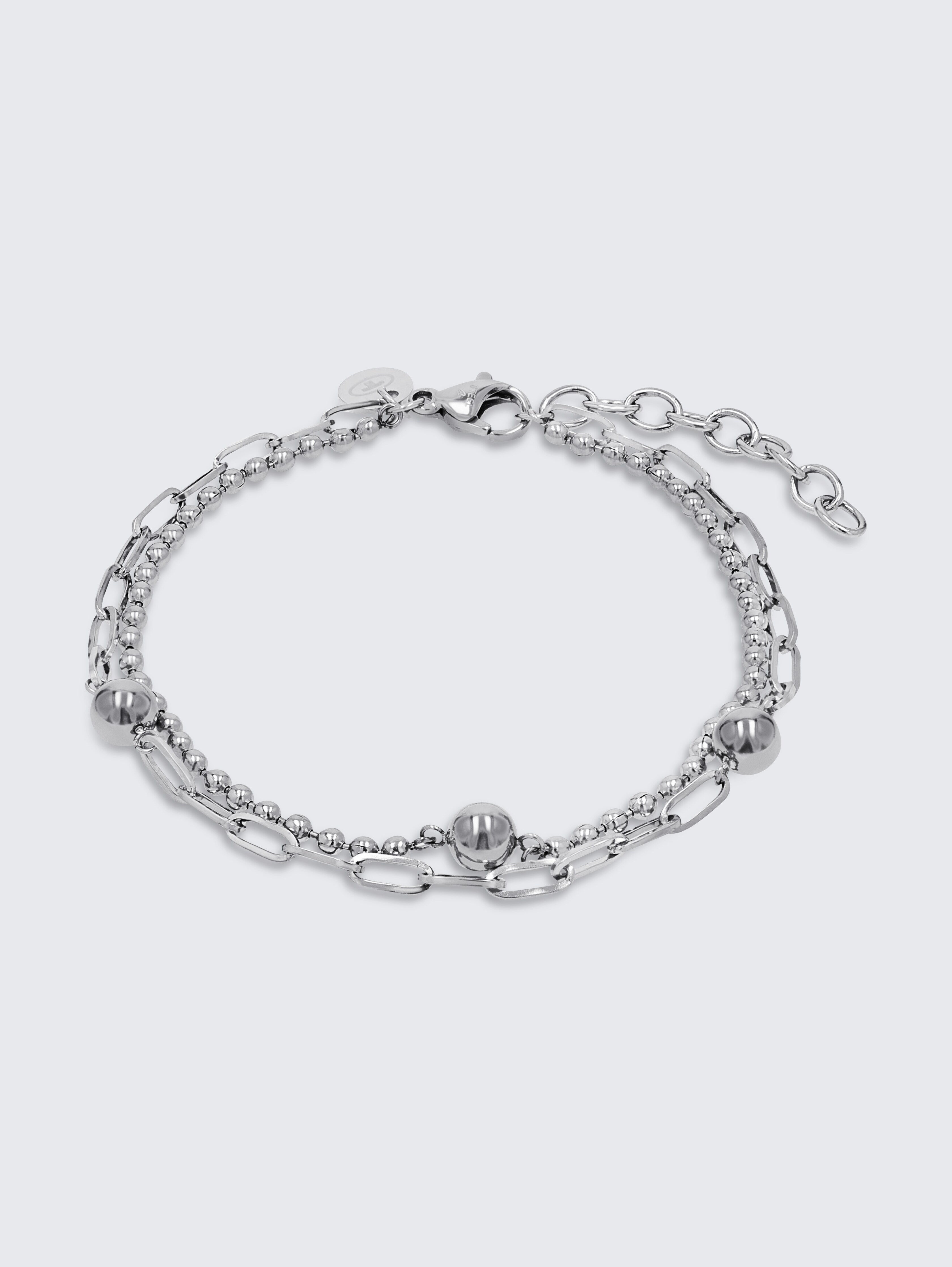 Gliederarmkette aus Edelstahl silber von Women, silver