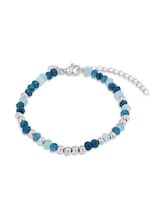 Ausgewählt, Beads-Armband aus Edelstahl silber versstellbar von Tom Tailor, silber