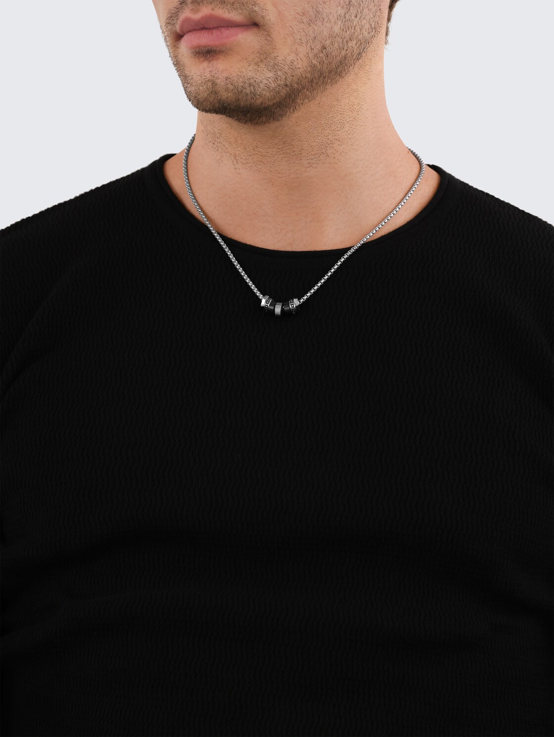 Halskette mit Anhänger aus Edelstahl mehrfarbig - multi-color