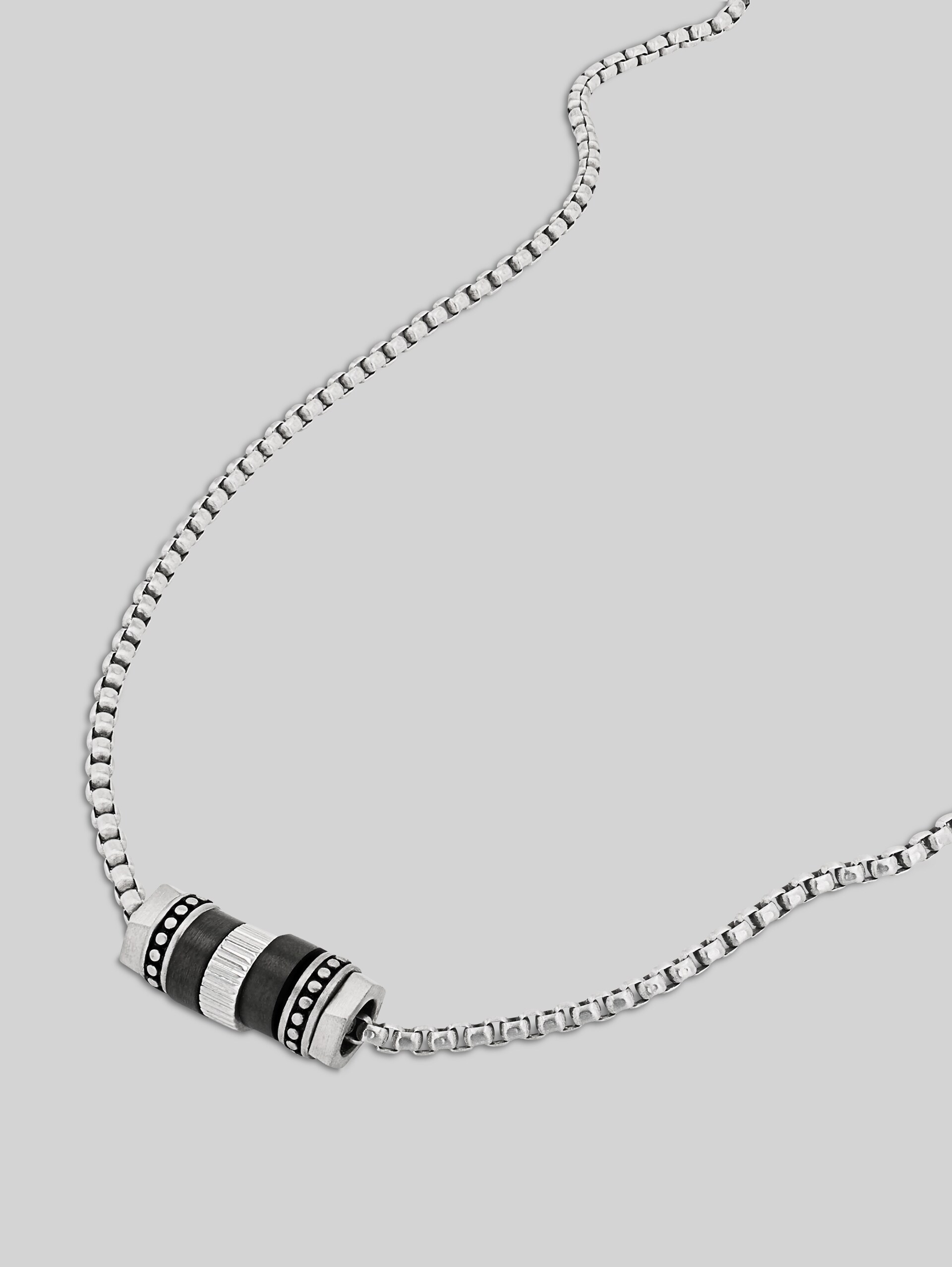 Necklace with pendant made of multicolored stainless steel - multi-color