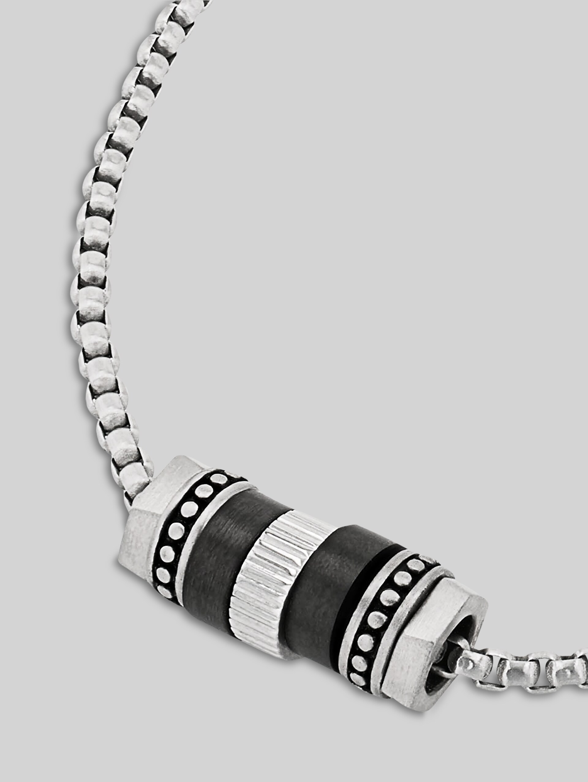 Necklace with pendant made of multicolored stainless steel - multi-color