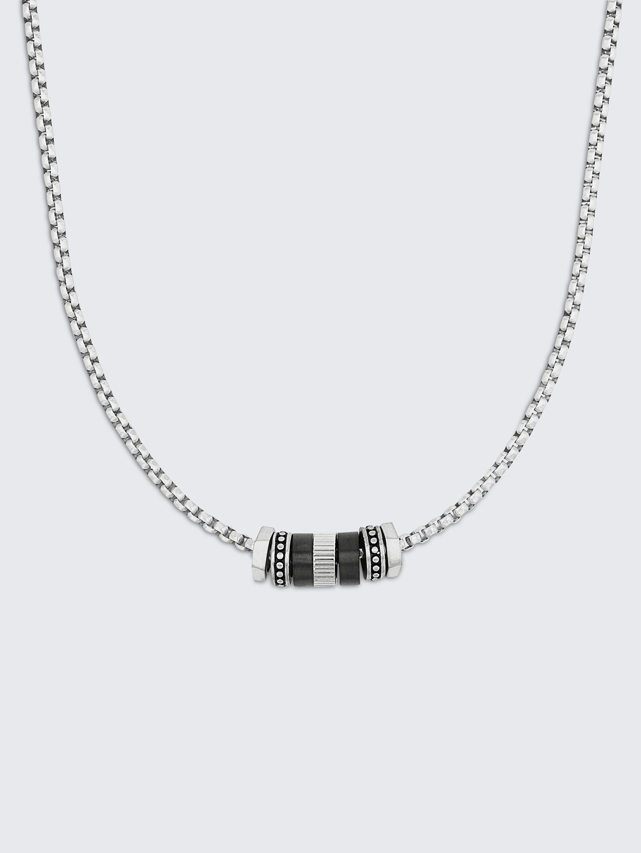 Halskette mit Anhänger aus Edelstahl mehrfarbig - multicolor_1 - 