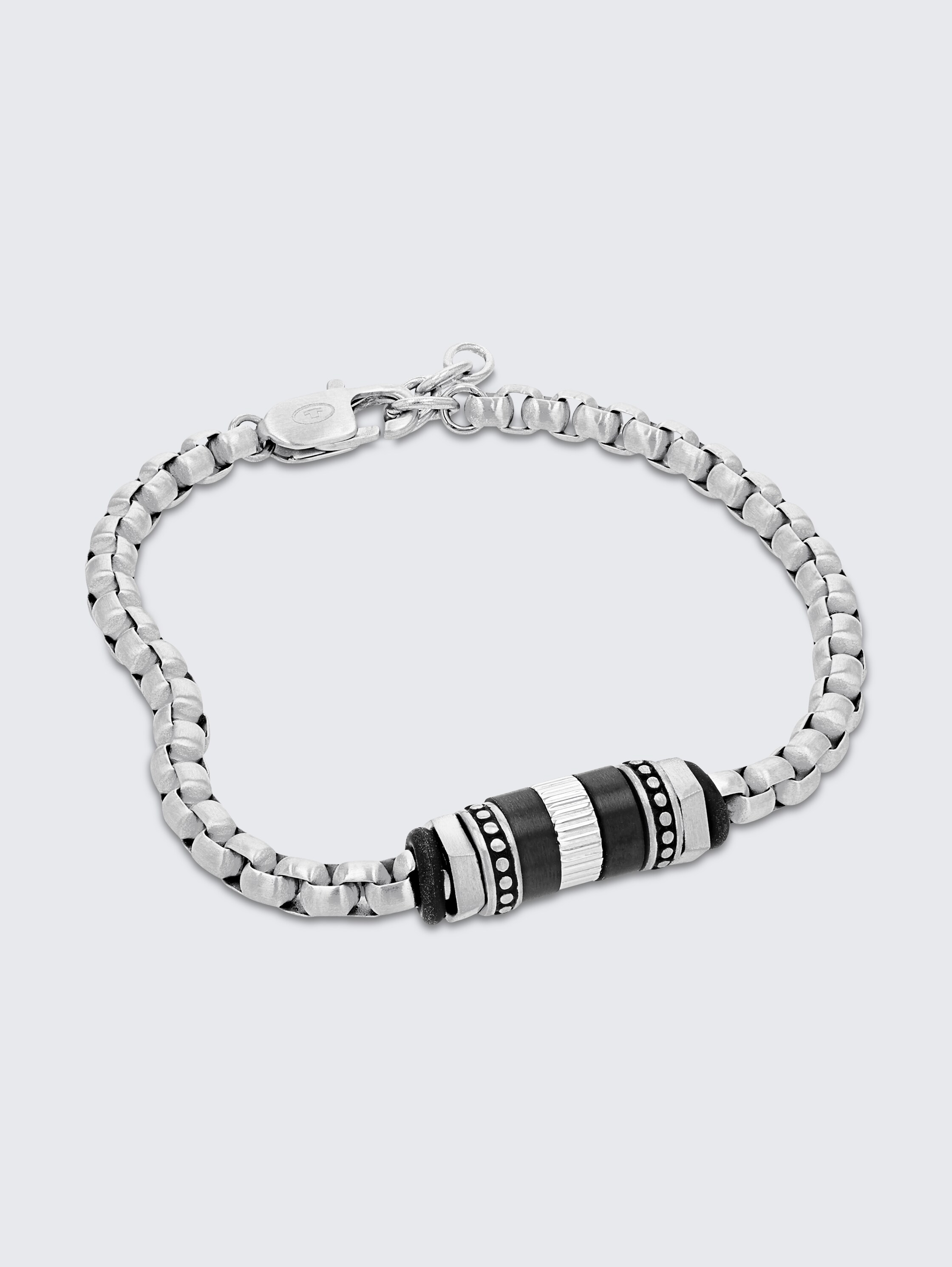 Stainless steel silver bracelet - silver - 