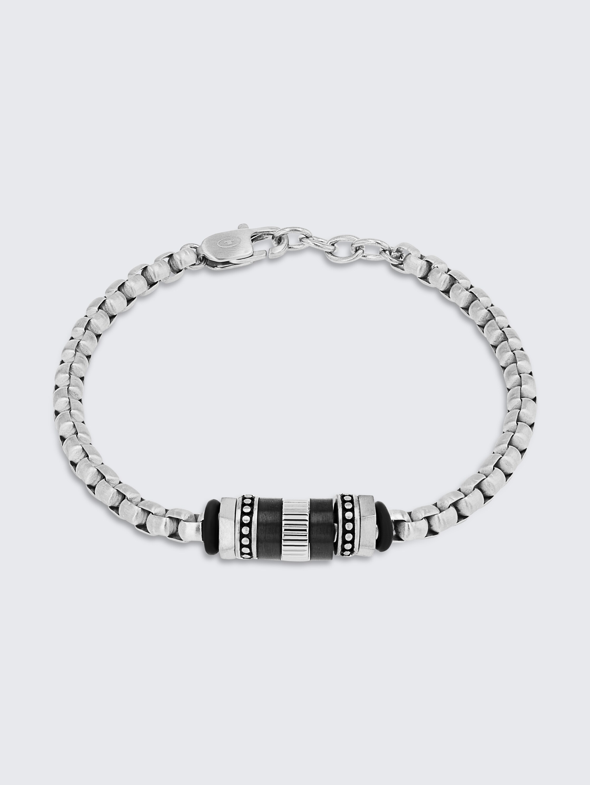 Stainless steel silver bracelet - silver - 