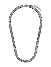 Ausgewählt, Halskette aus Edelstahl mehrfarbig von Tom Tailor, grau