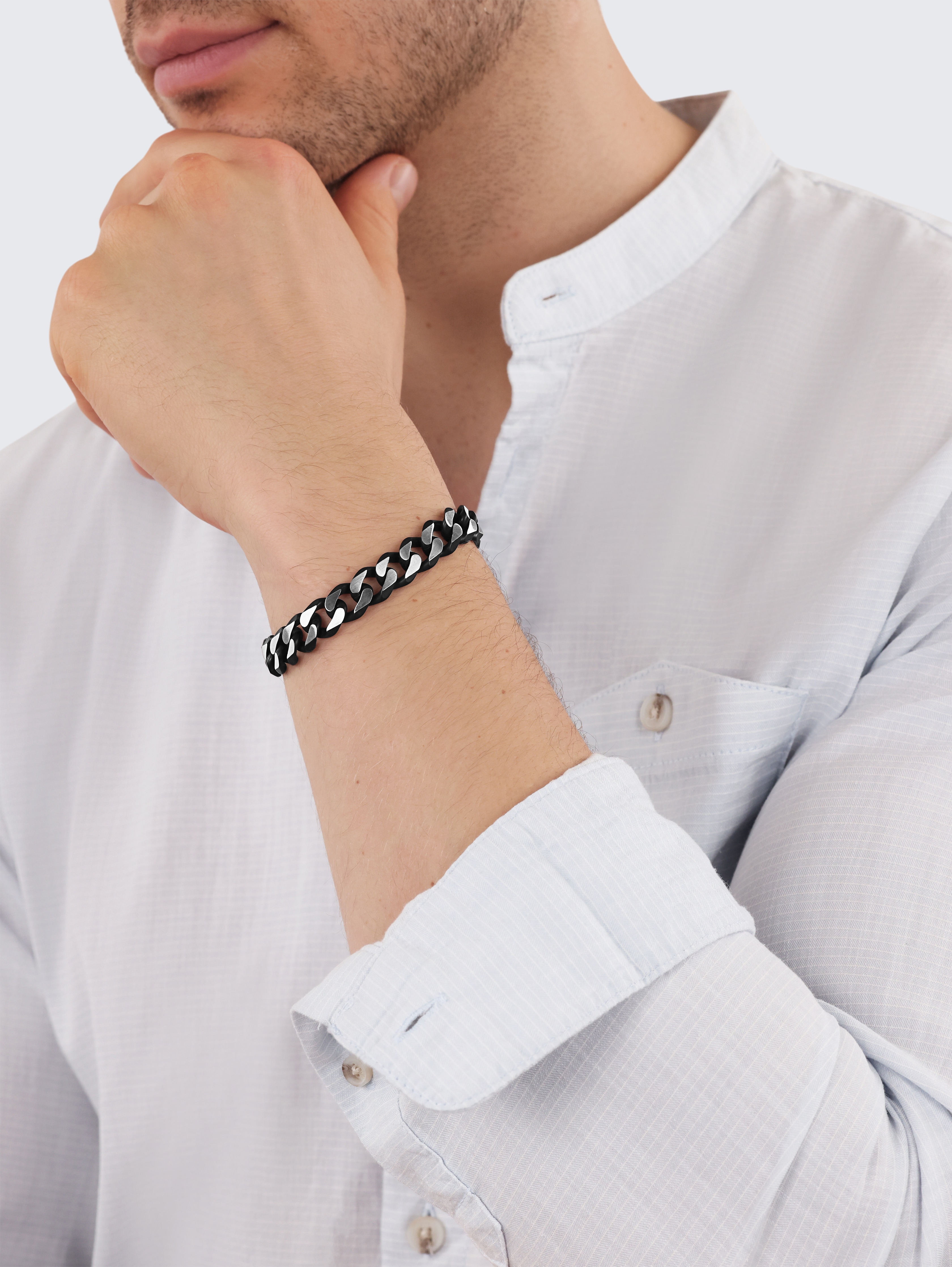 Armband van roestvrij staal, veelkleurig door Men, multi-color