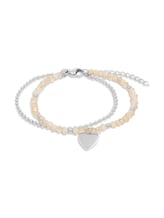 Ausgewählt, Gliederarmkette aus Edelstahl silber von Tom Tailor, silber