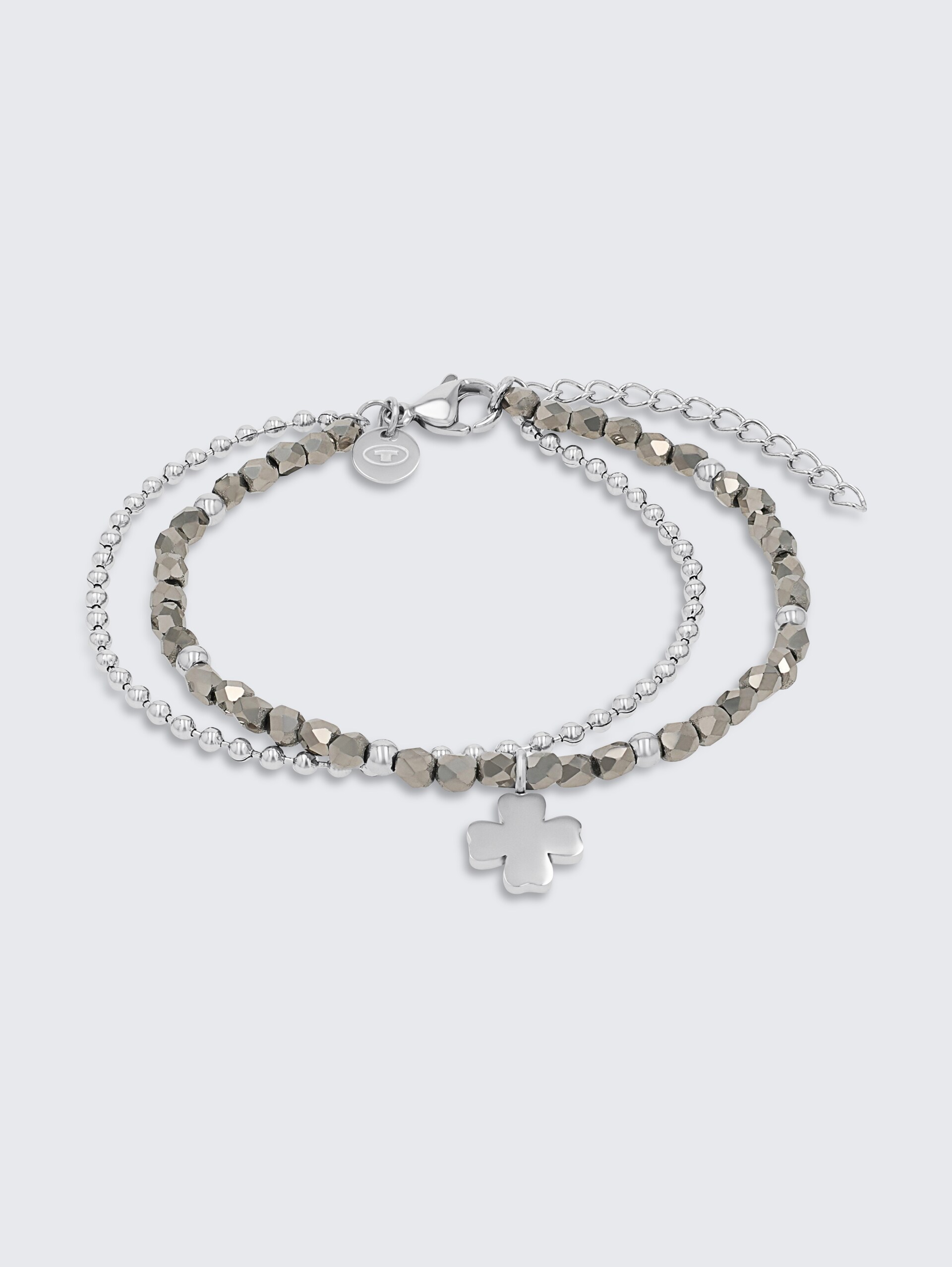 Gliederarmkette aus Edelstahl silber - silver