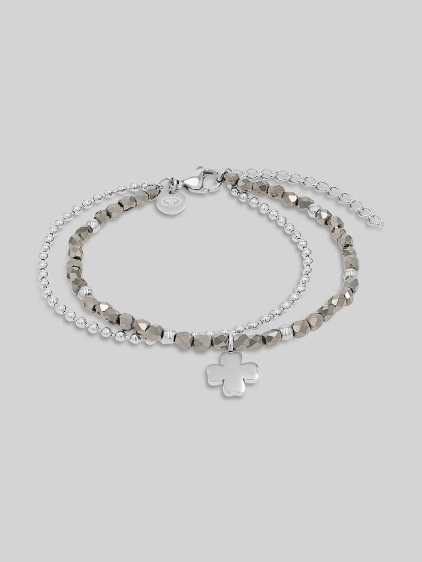 Stainless steel silver link bracelet by Women, silver