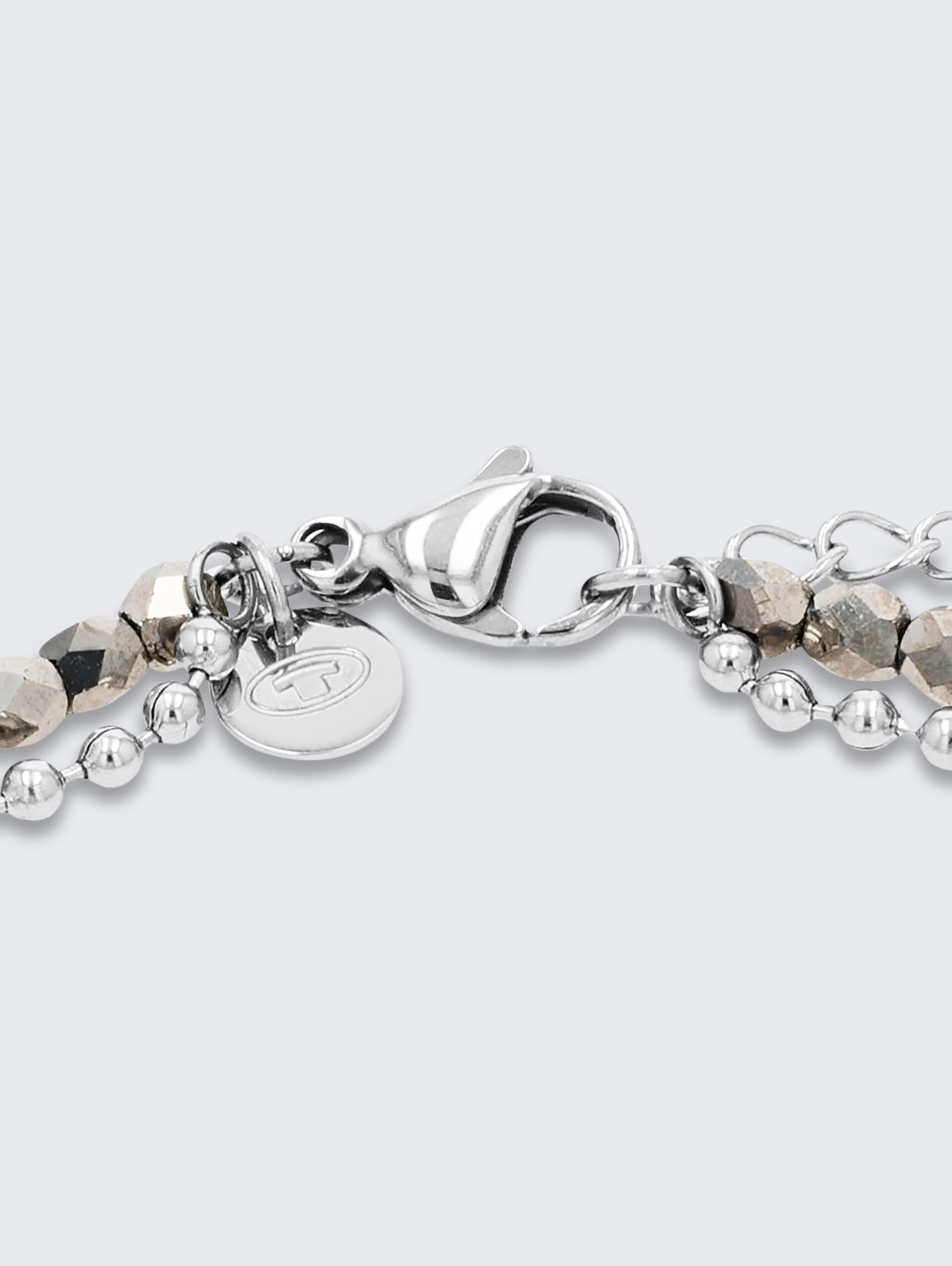 Gliederarmkette aus Edelstahl silber - silver