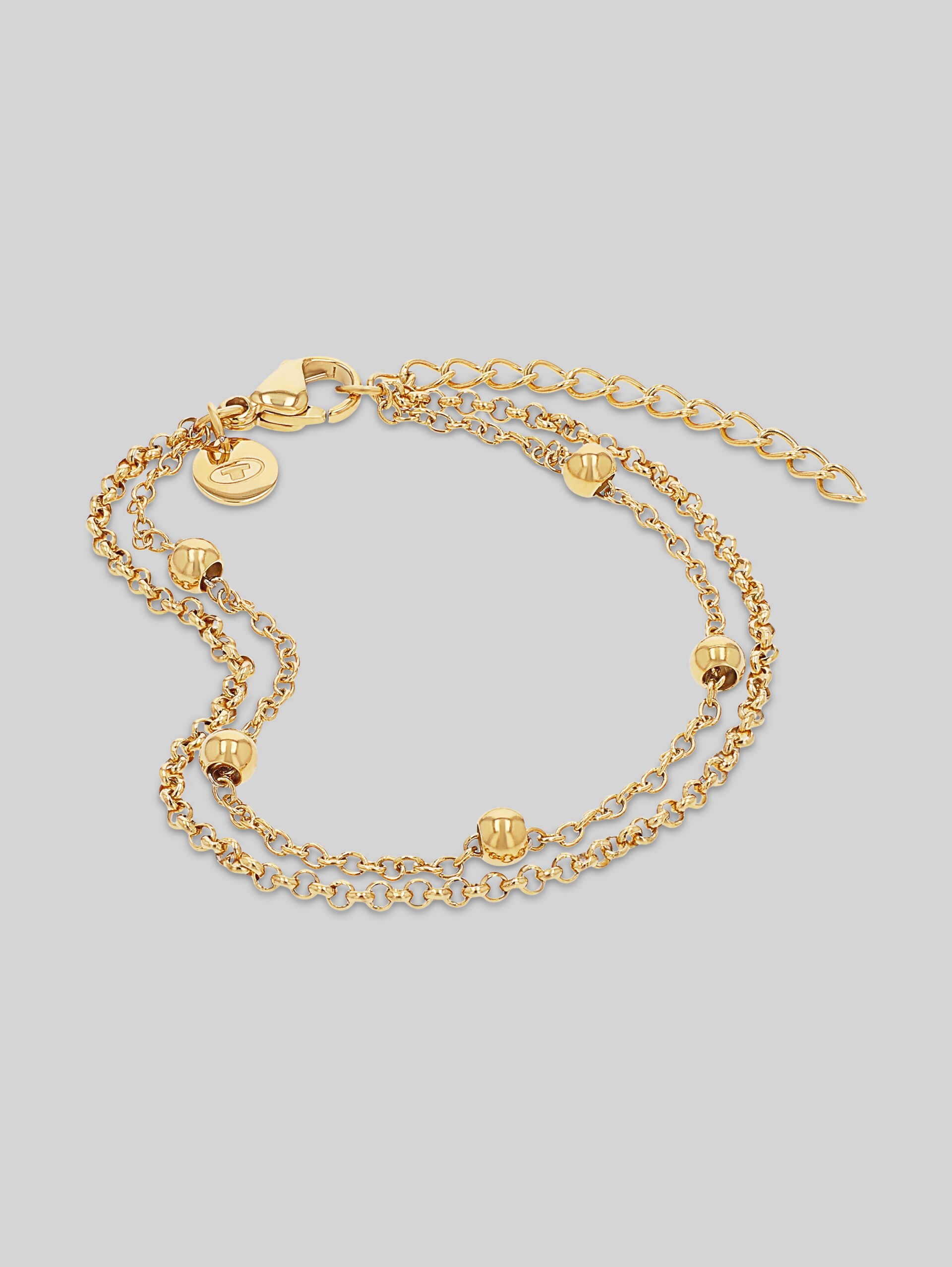 Gliederarmkette aus Edelstahl gold - gold