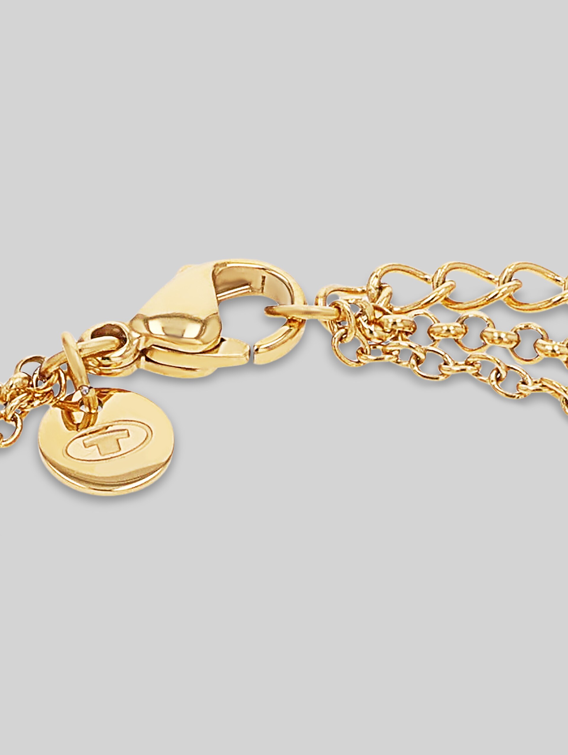 Gliederarmkette aus Edelstahl gold - gold