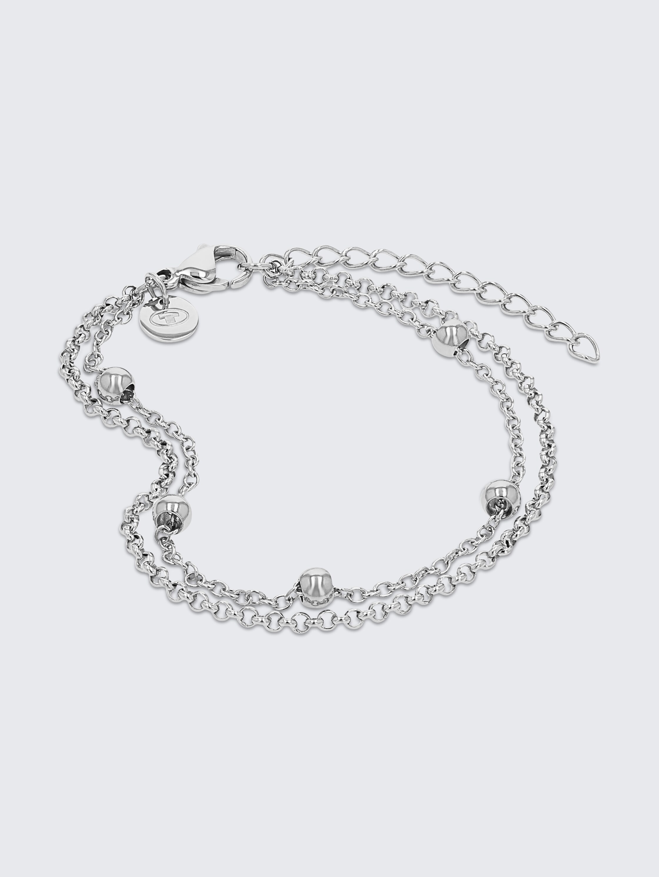 Schakelarmband van roestvrij staal zilver - silver - 