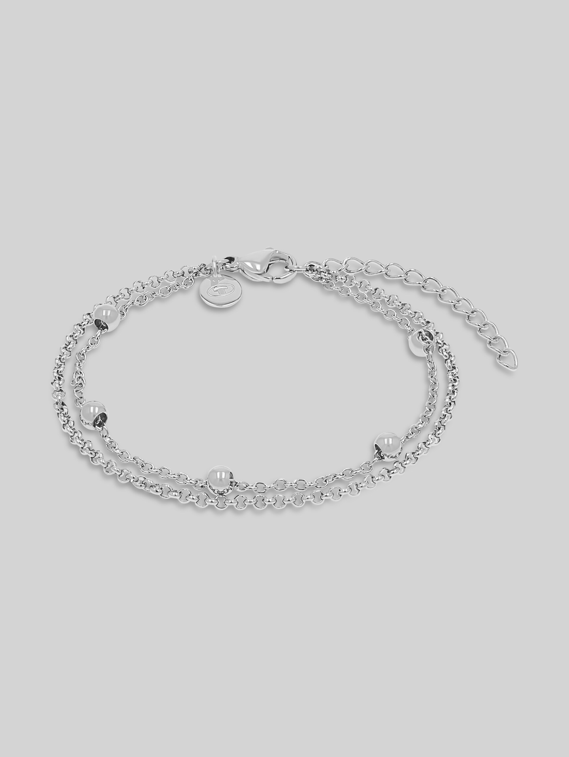 Schakelarmband van roestvrij staal zilver - silver