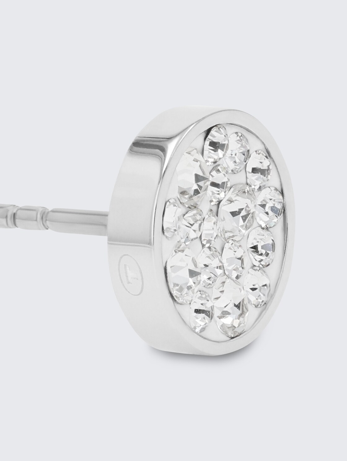 Ohrstecker aus Edelstahl silber - Stein Kristallglas Crystal 001 - silver