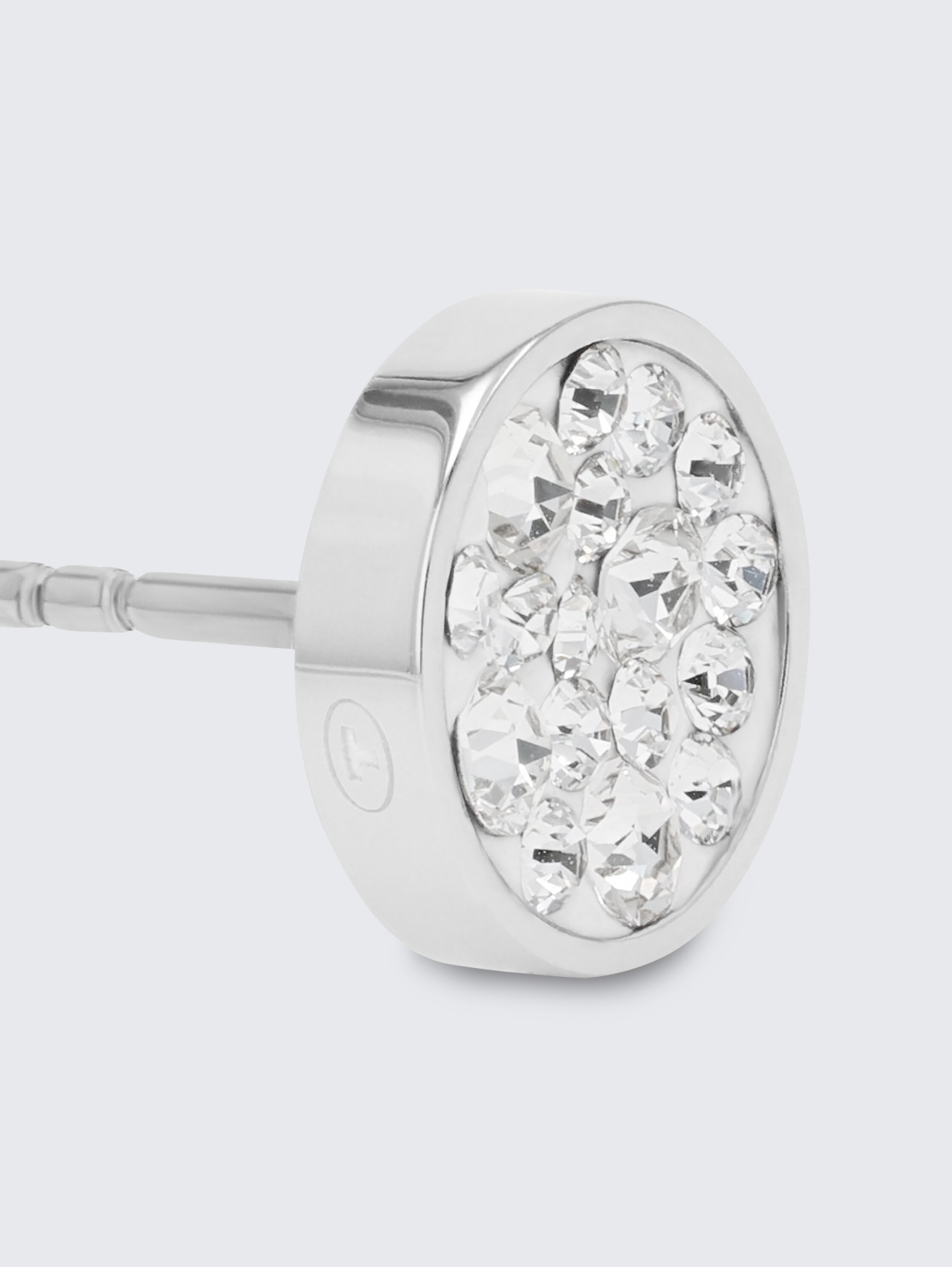 Ohrstecker aus Edelstahl silber| Stein Kristallglas Crystal 001 - silver - 